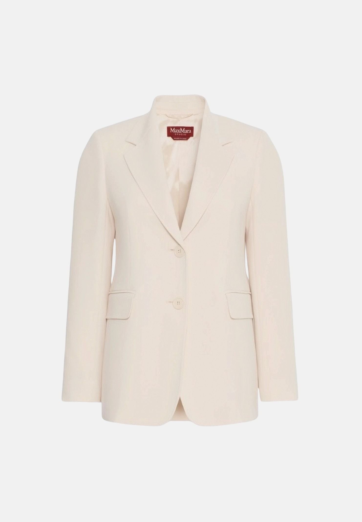 MAX MARA Blazer LINZ monopetto, bianco naturale--beige da donna 2626046055600 052 MAX MARA