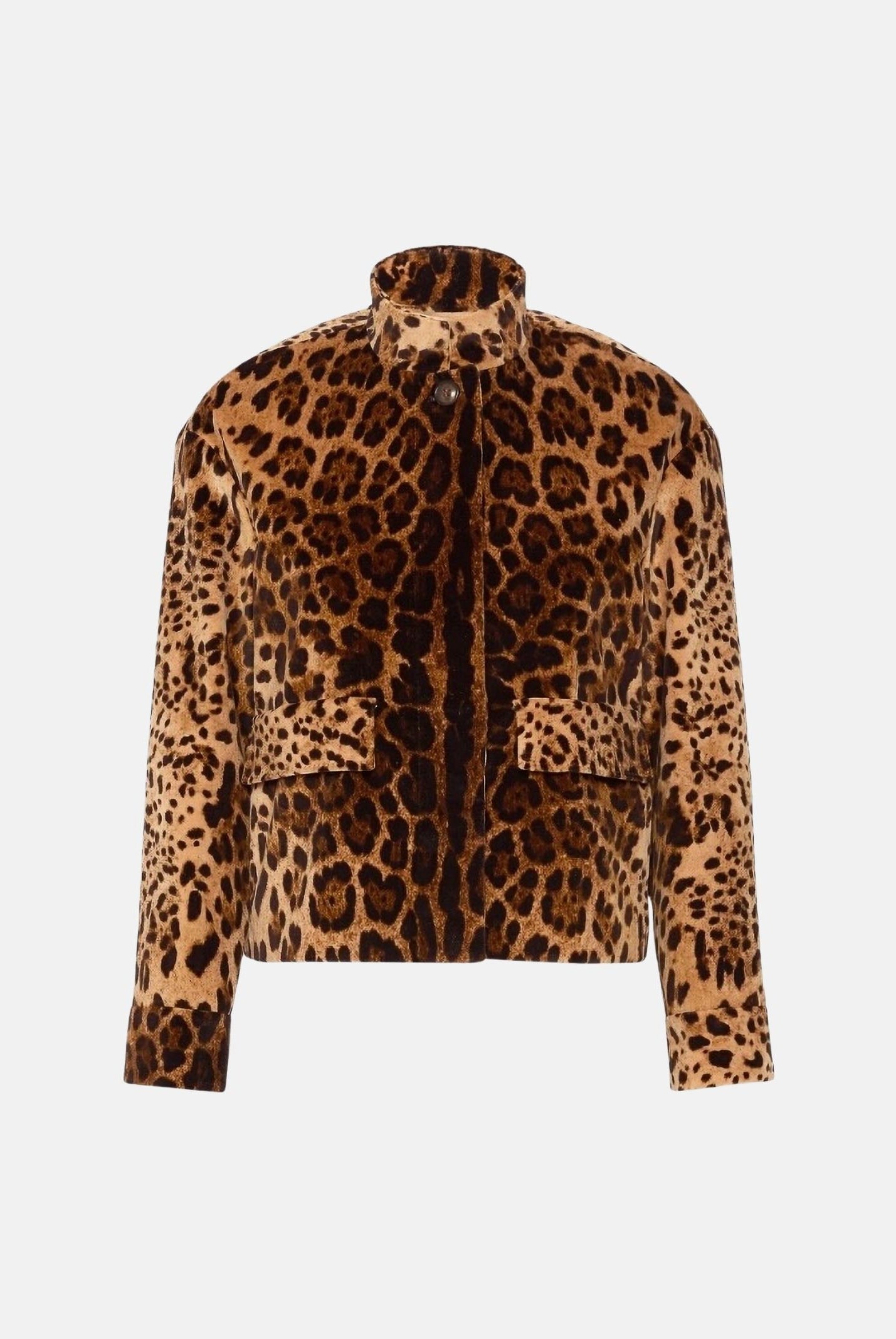 MAX MARA Giacca MSTEDRO boxy-marrone da donna con motivo animalier stampato all over. 2626046061600 001 MAX MARA