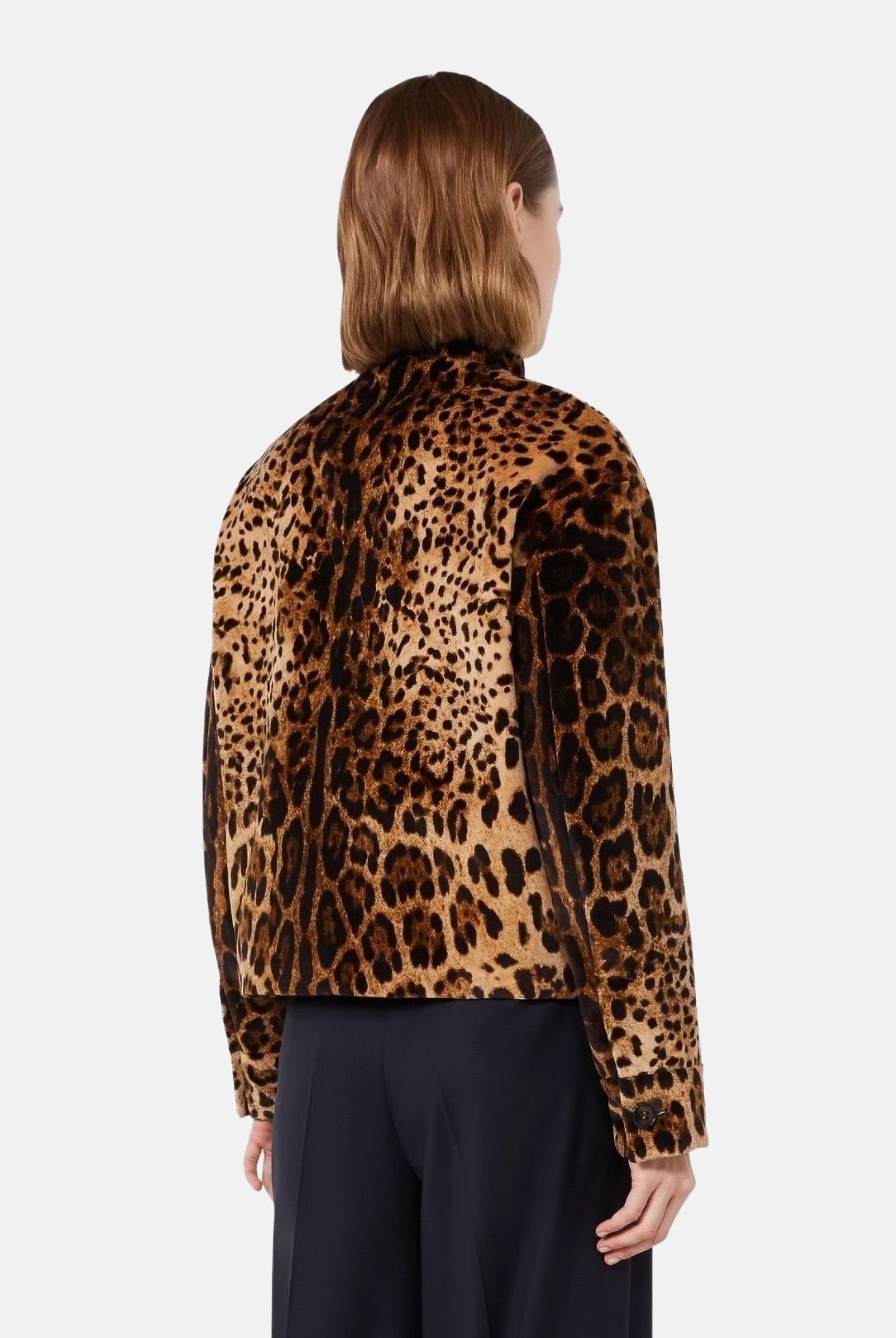 MAX MARA Giacca MSTEDRO boxy-marrone da donna con motivo animalier stampato all over. 2626046061600 001 MAX MARA