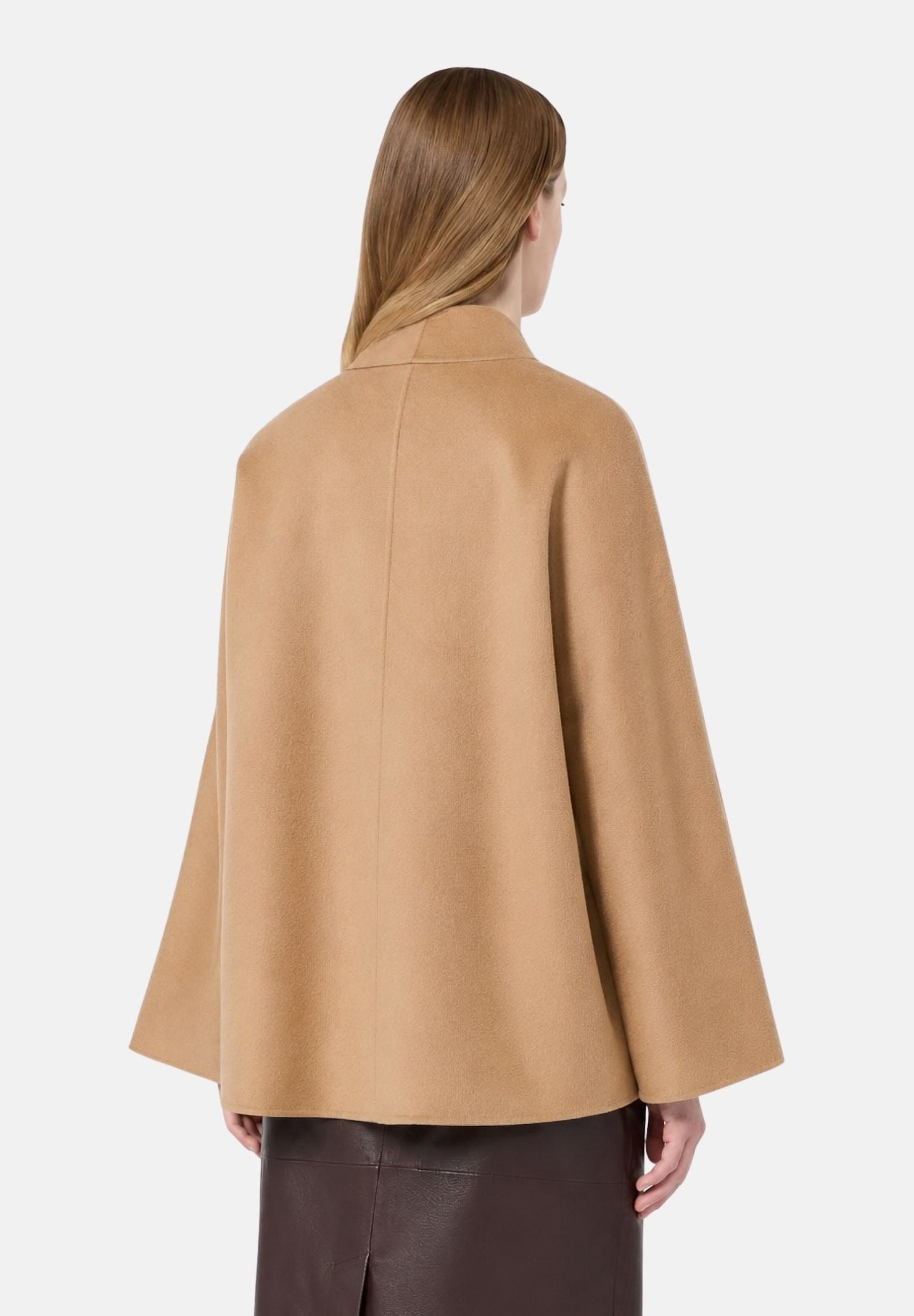 MAX MARA STUDIO Cappotto MSTFORTE cammello-beige da donna con cintura coordinata<BR/> 2626086031600 024 MAX MARA