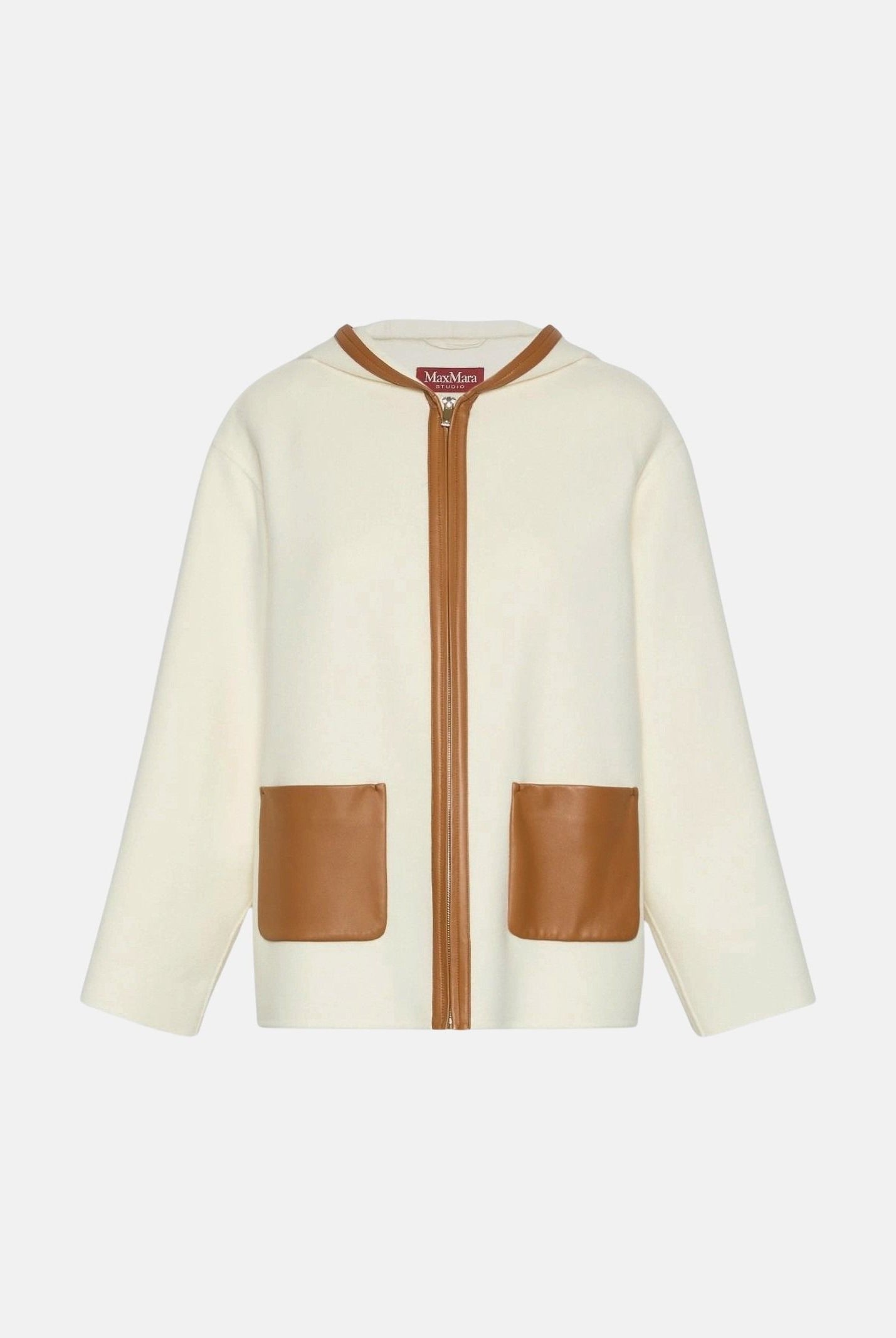 MAX MARA Cappotto MSTCOMICA con cappuccio in lana cachemire bianco, da donna<BR/> 2626086051600 003 MAX MARA