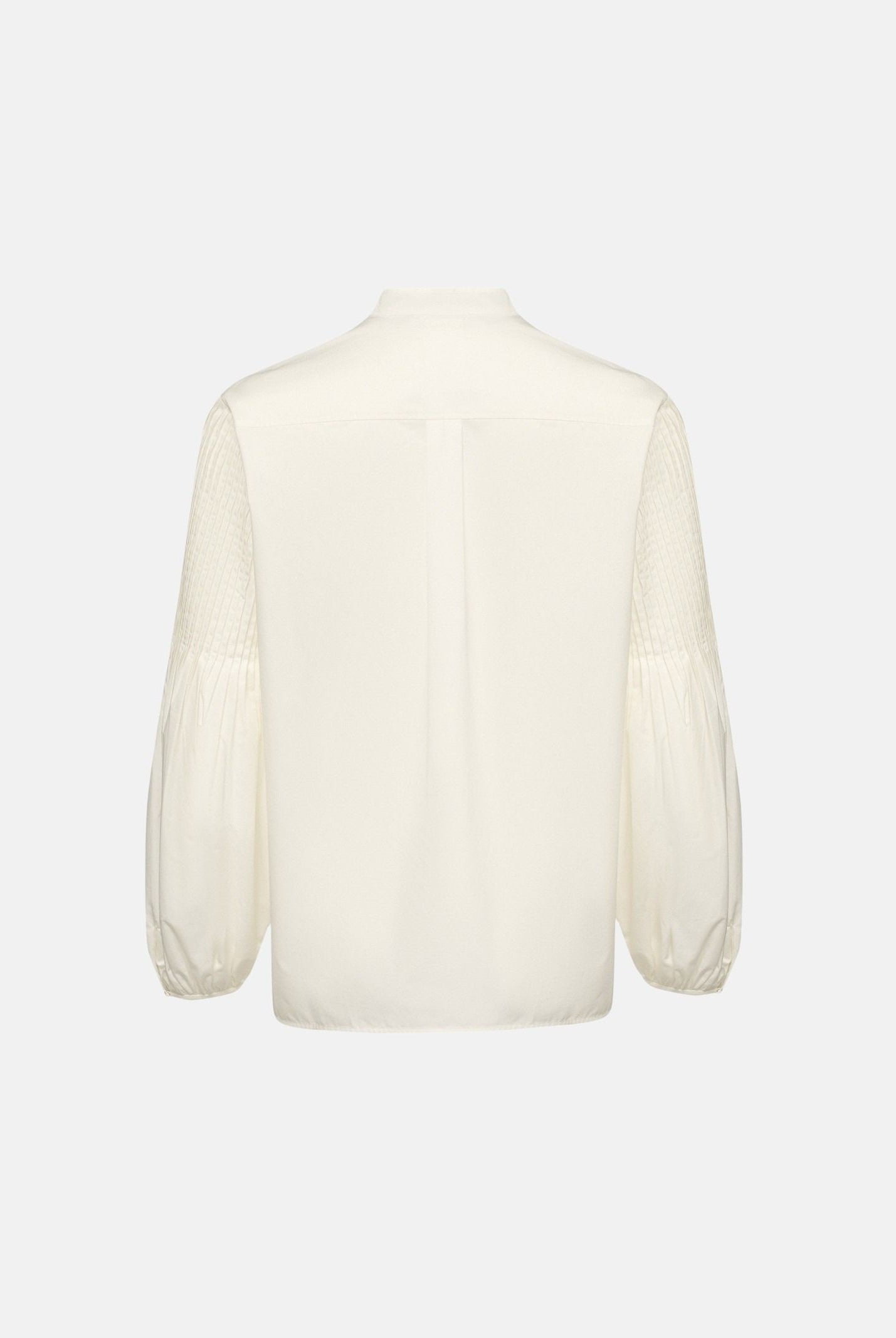 MAX MARA Blusa MSTBALDO con collo alto seta avorio da donna con maniche lunghe a palloncino 2626116071600 001 MAX MARA