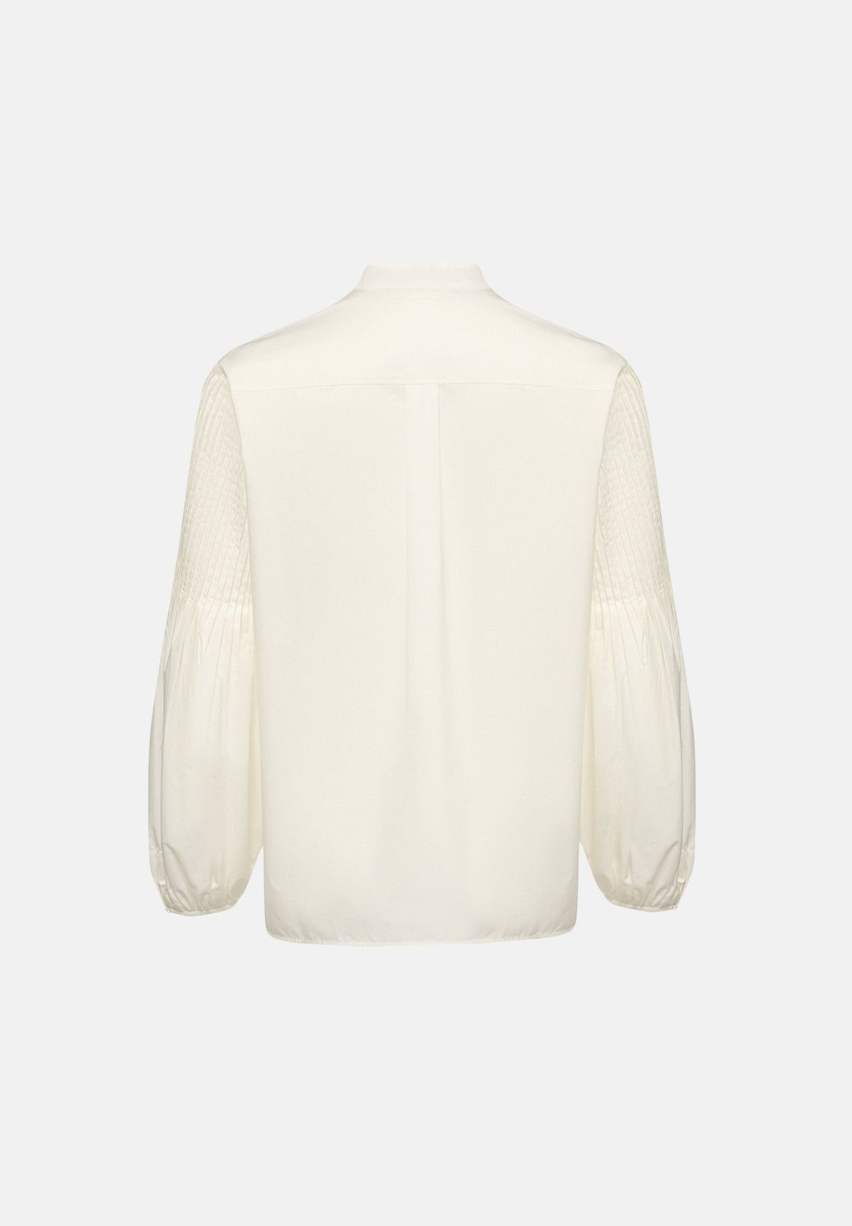 MAX MARA Camicia MSTBALDO con collo alto seta avorio da donna con maniche lunghe a palloncino 2626116071600 001 MAX MARA STUDIO