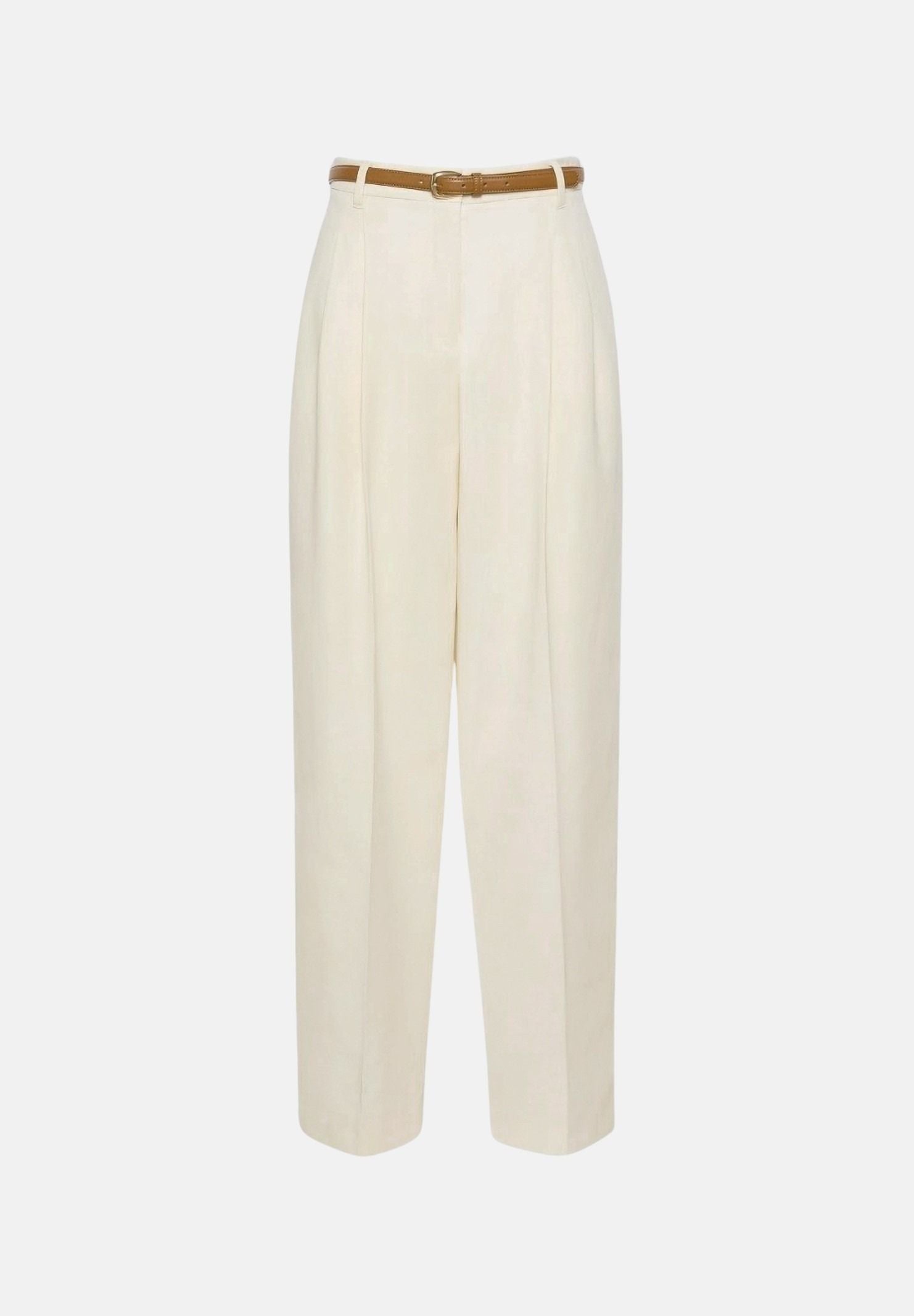 MAX MARA Pantalone MSTADUNCO bianco-avorio, da donna, chiusura con tasche alla francese<BR/> 2626136081600 011 MAX MARA