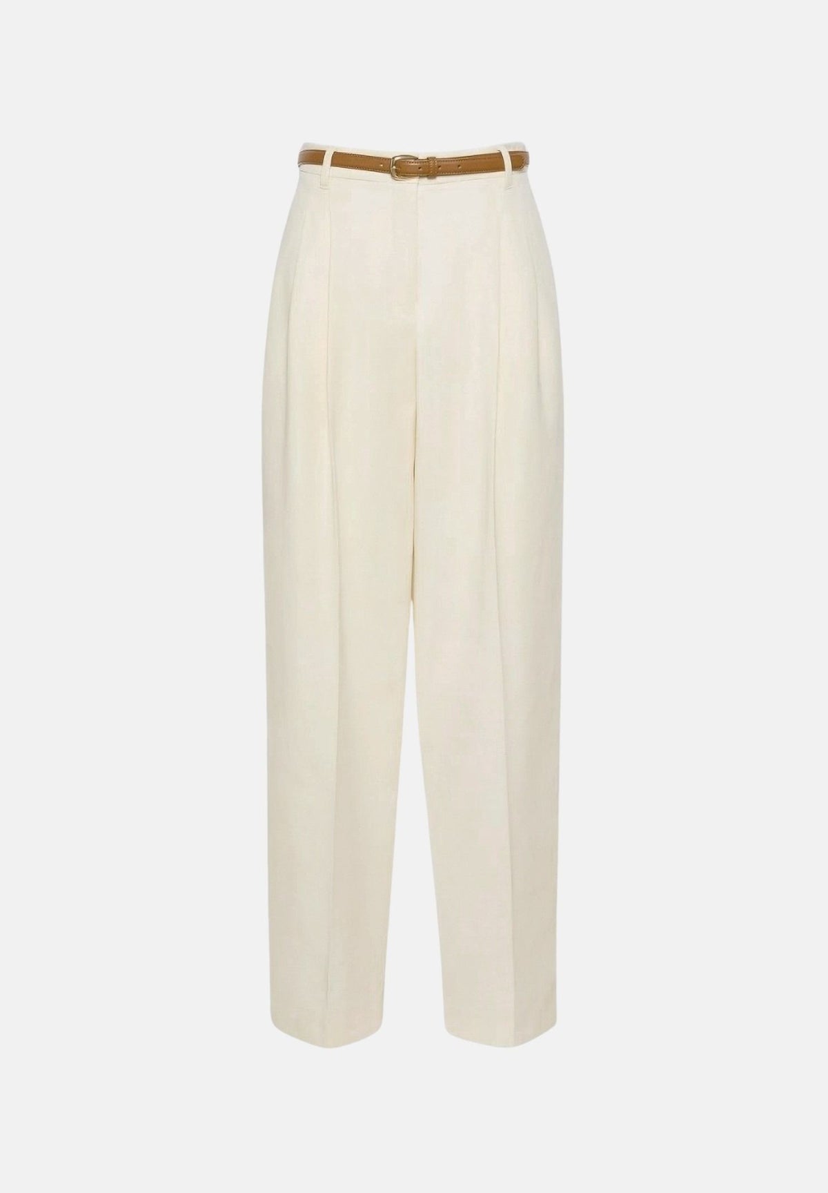 MAX MARA Pantaloni MSTADUNCO bianco-avorio, da donna con chiusura con tasche alla francese<BR/> 2626136081600 011 MAX MARA STUDIO