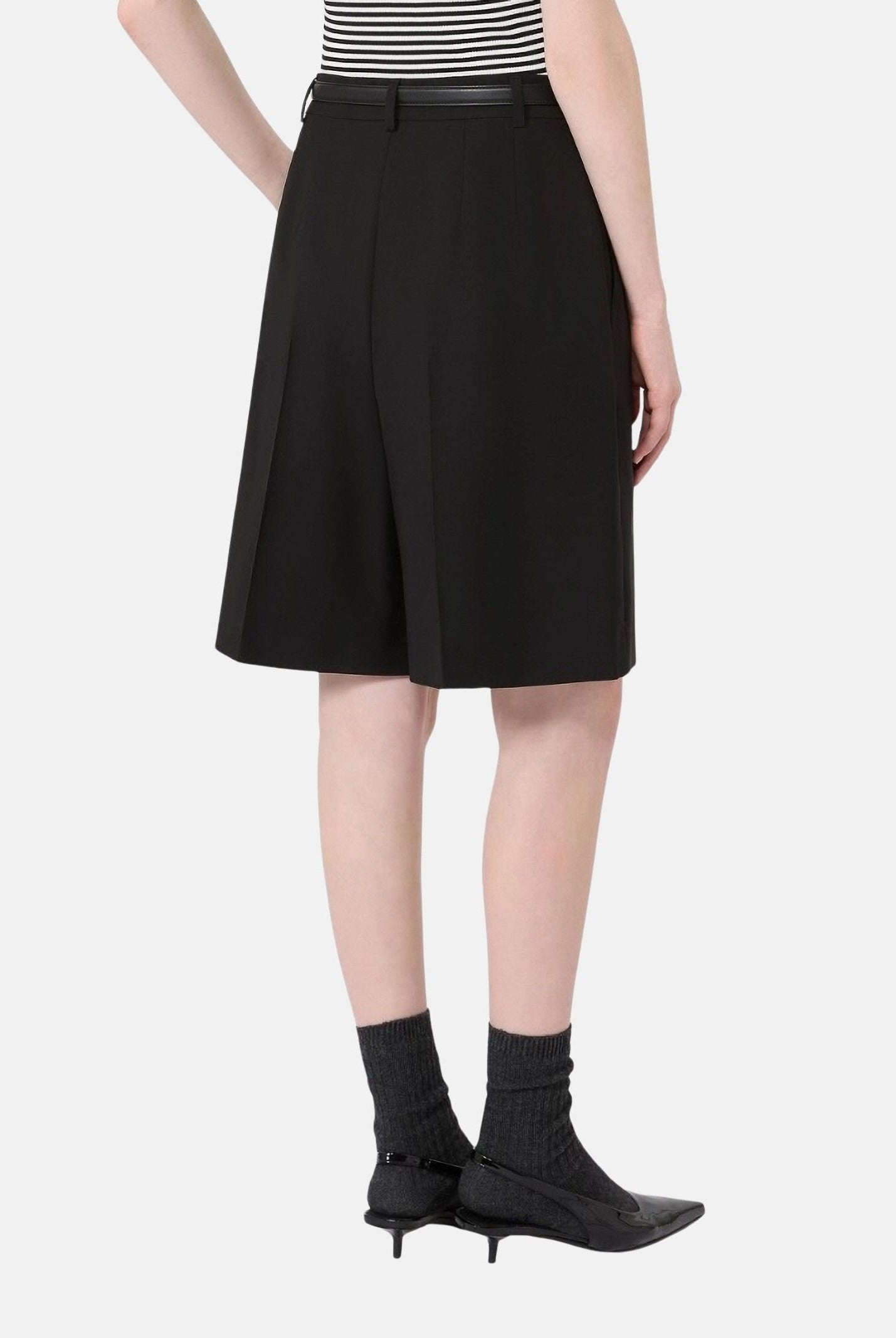 MAX MARA Bermuda MSTADORNO in tela nero da donna <BR/> 2626146021600 010 MAX MARA
