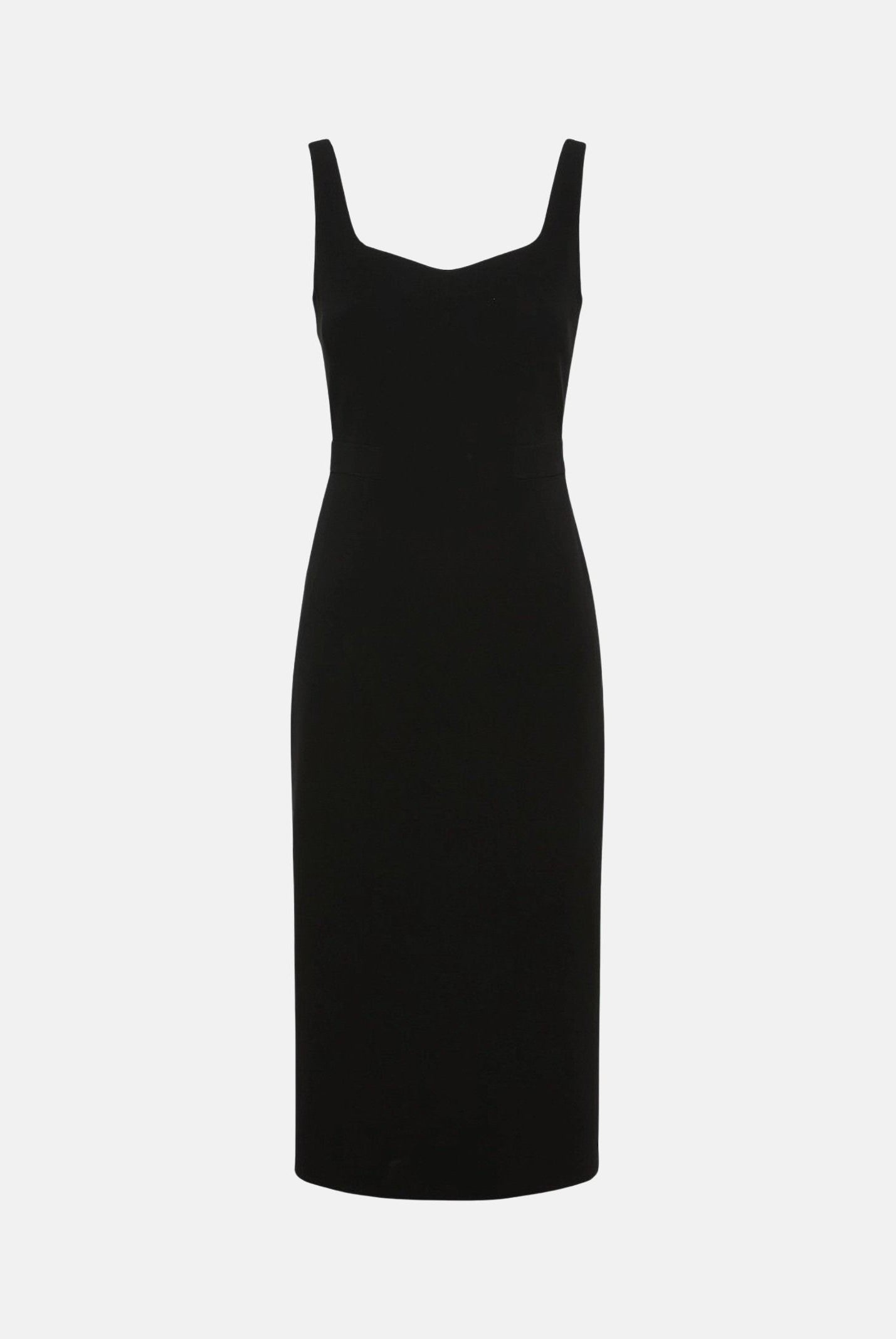 MAX MARA Abito MSTSALA midi nero da donna con tagli verticali e obliqui<BR/> 2626226035600 001 MAX MARA