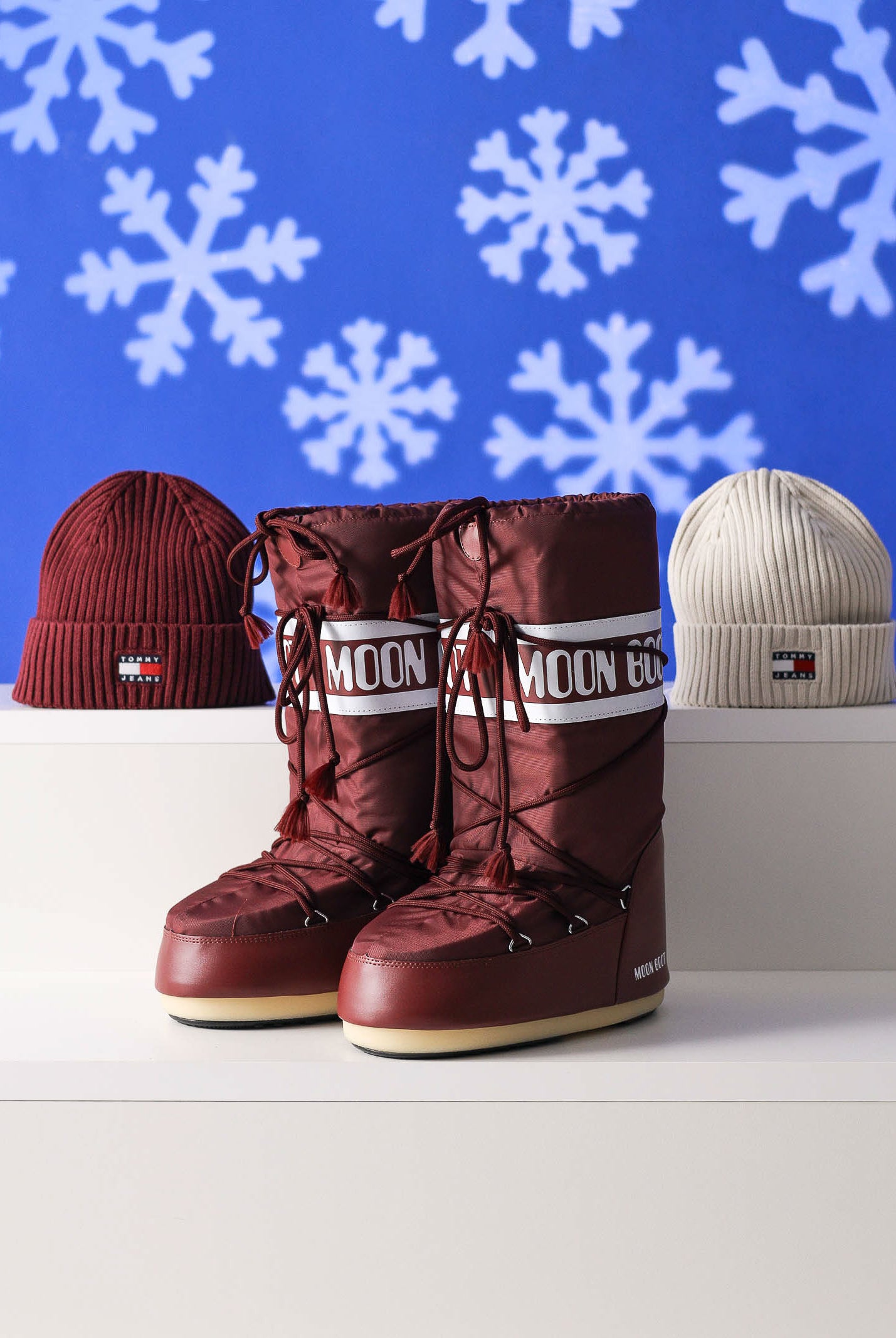 MOON BOOT Stivali da neve ICON bordeaux per uomo e donna 80D1400440 D013 MOON BOOT