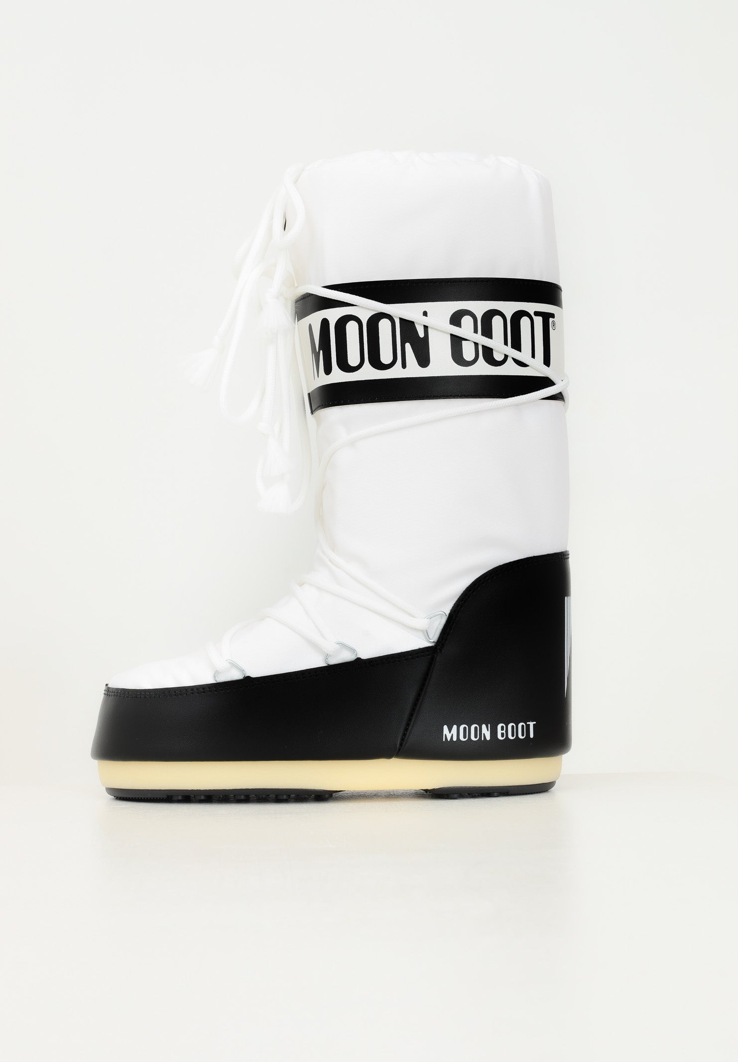 Stivali da neve ICON bianco e nero per uomo e donna 80D1400440 NA02 MOON BOOT