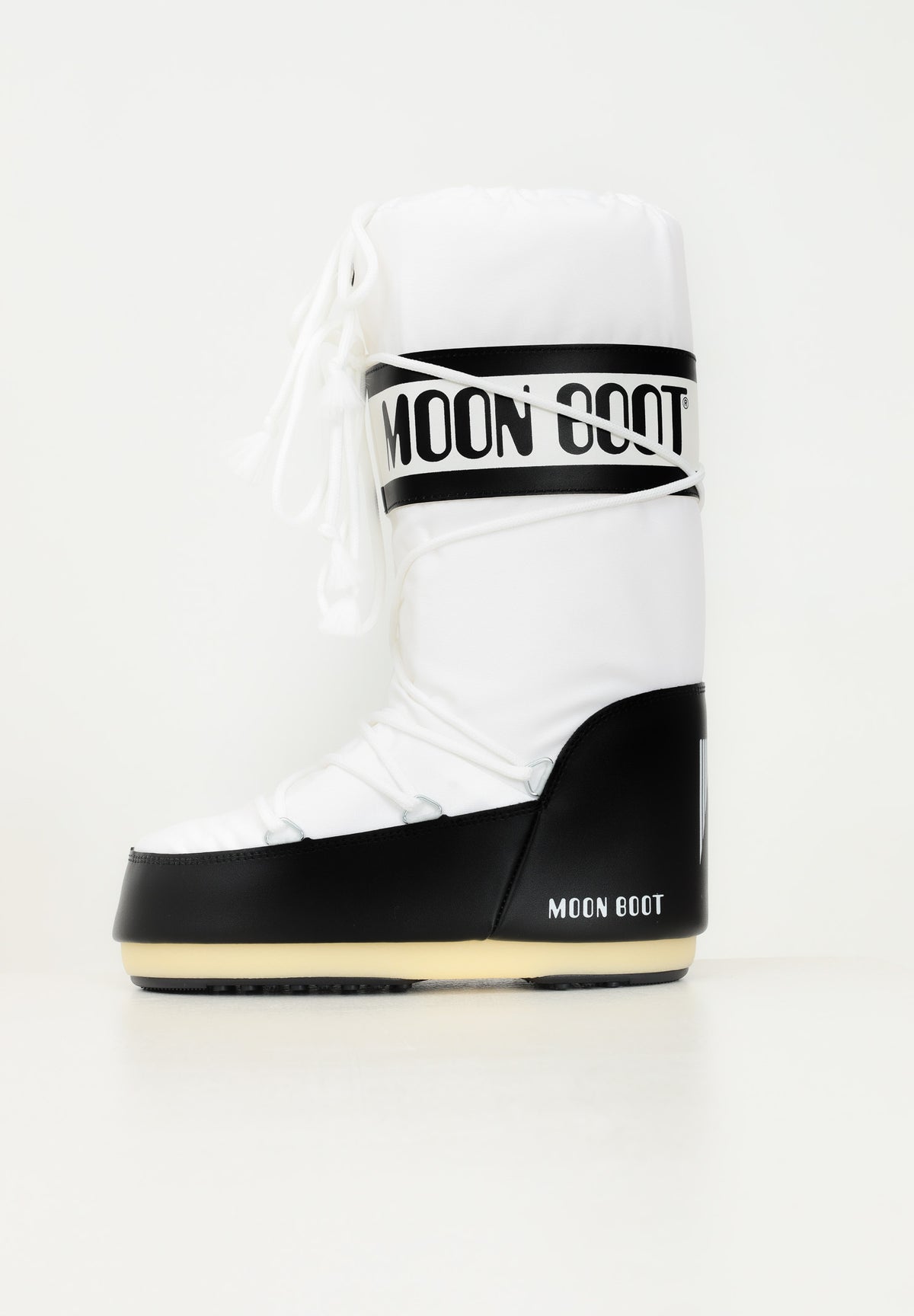 Stivali da neve ICON bianco e nero per uomo e donna 80D1400440 NA02 MOON BOOT