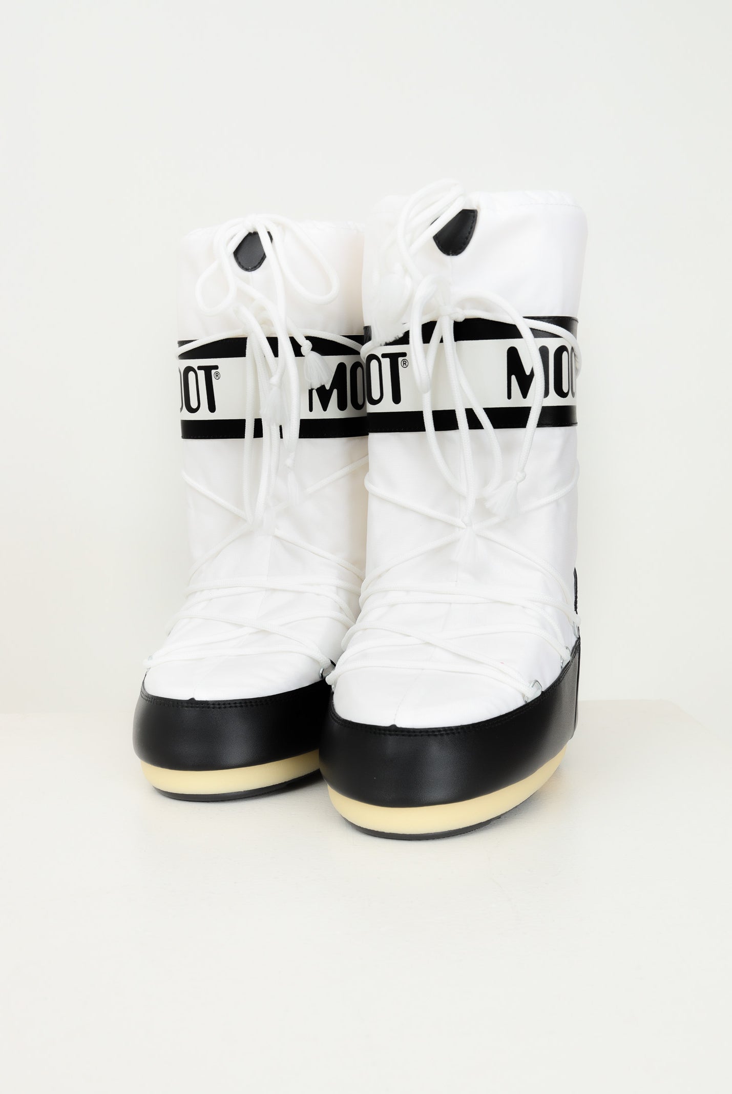 Stivali da neve ICON bianco e nero per uomo e donna 80D1400440 NA02 MOON BOOT