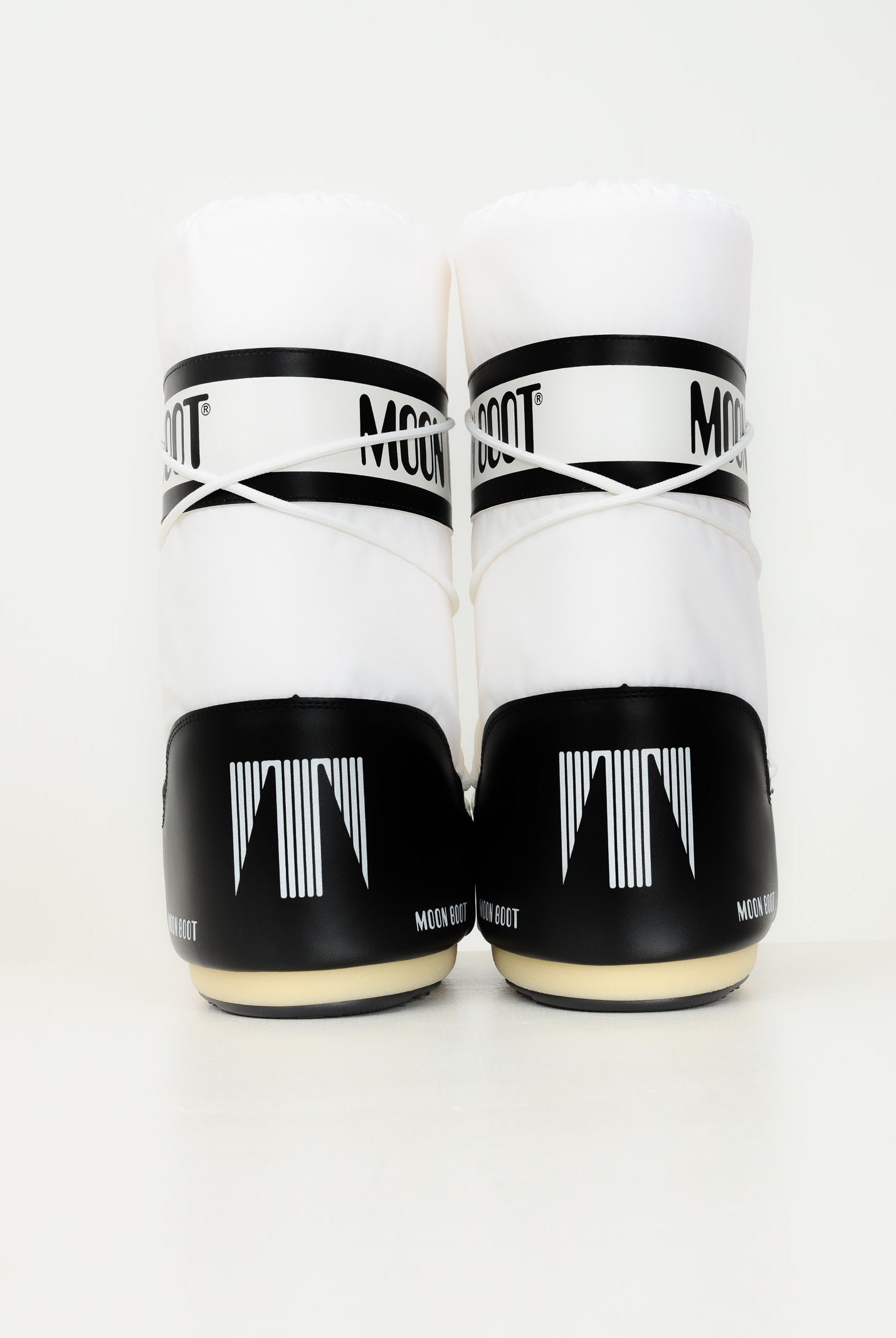 Stivali da neve ICON bianco e nero per uomo e donna 80D1400440 NA02 MOON BOOT