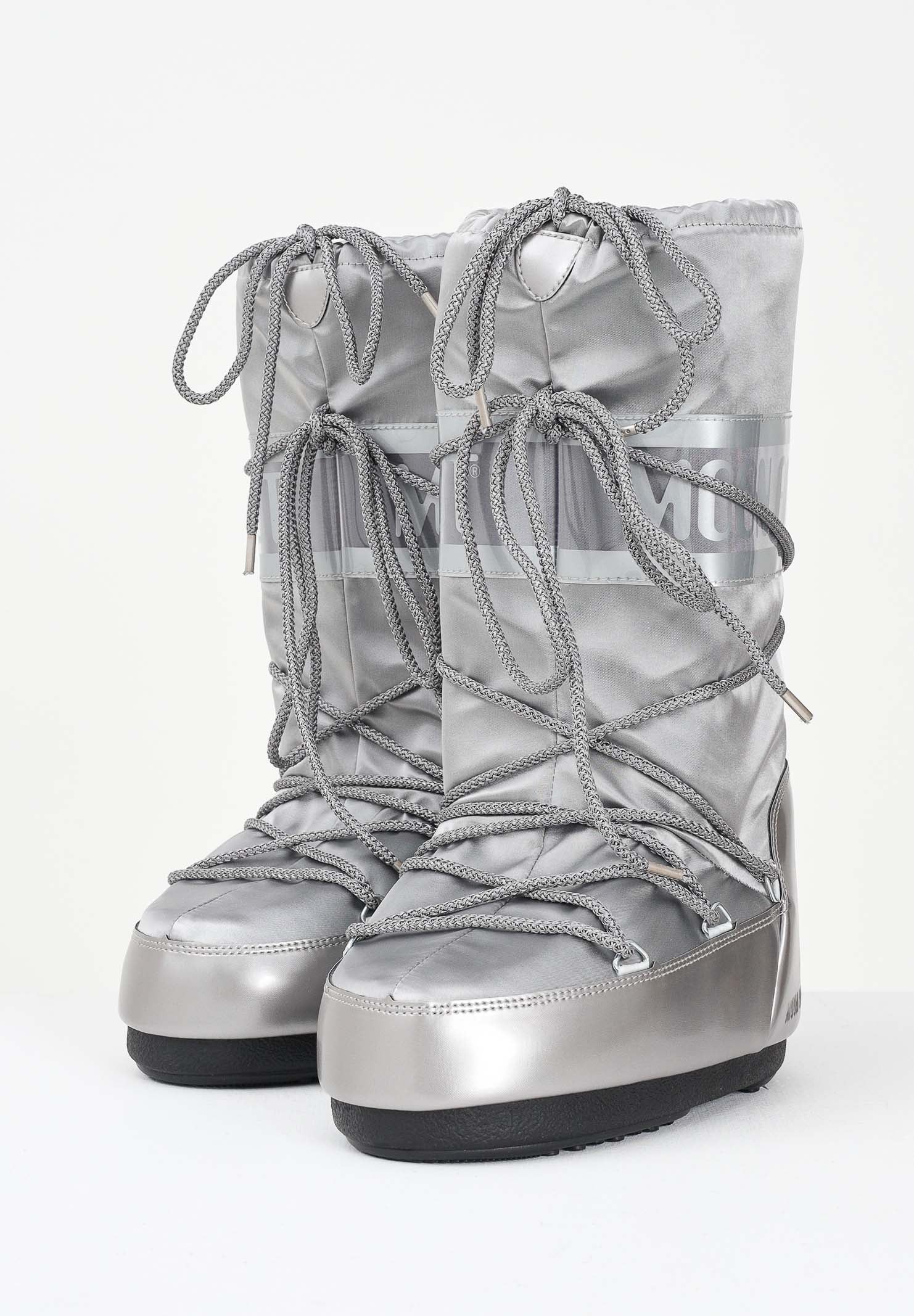 MOON BOOT Stivali da neve ICON GLANCE argento da donna 80D1401680 H001 MOON BOOT