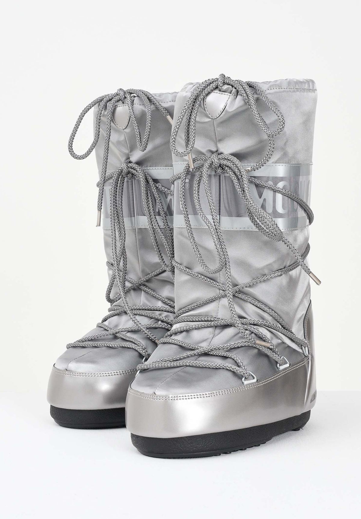 MOON BOOT Stivali da neve ICON GLANCE argento da donna 80D1401680 H001 MOON BOOT