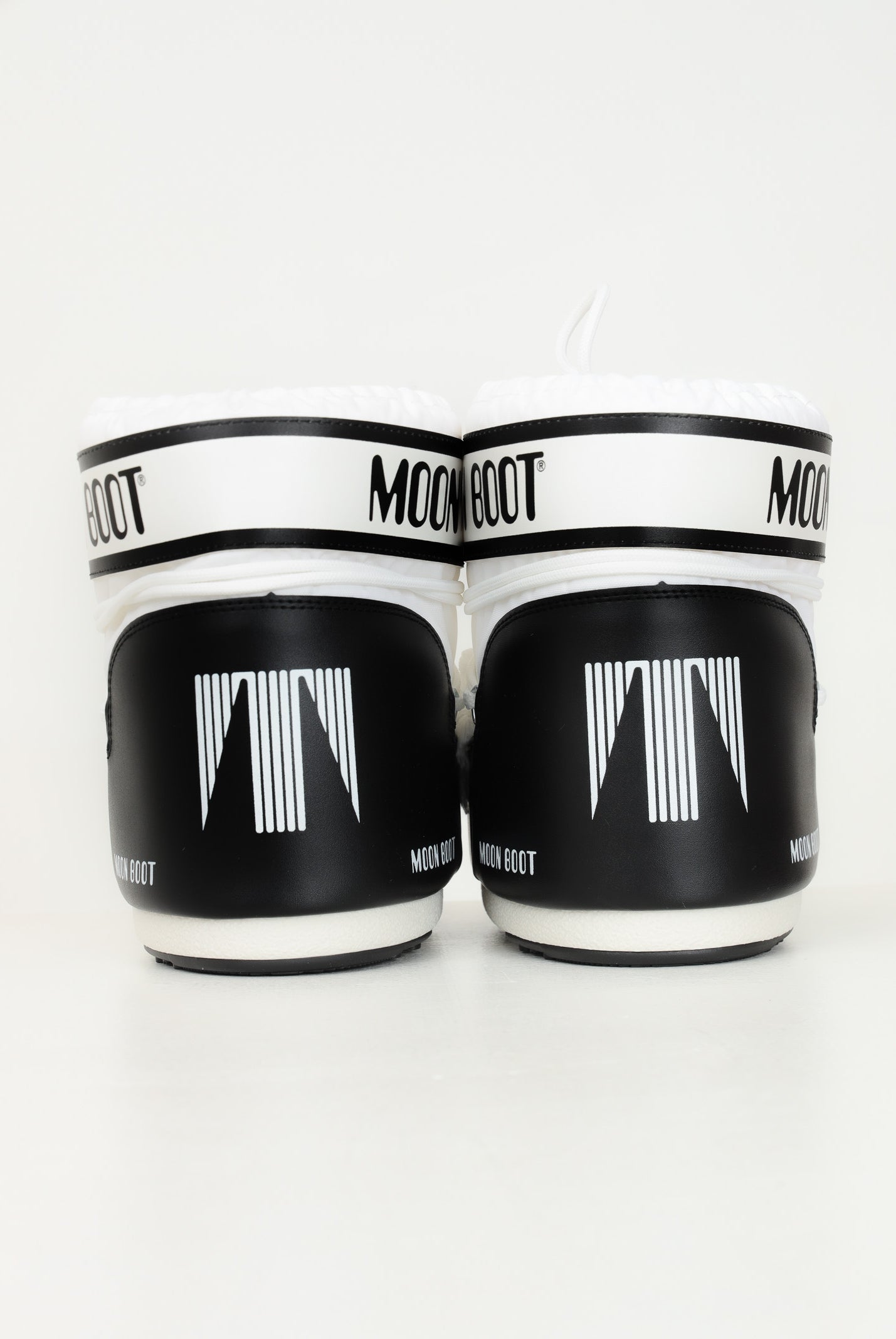 MOON BOOT Stivale da neve ICON LOW bianco e nero per uomo e donna 80D1409340 A001 MOON BOOT