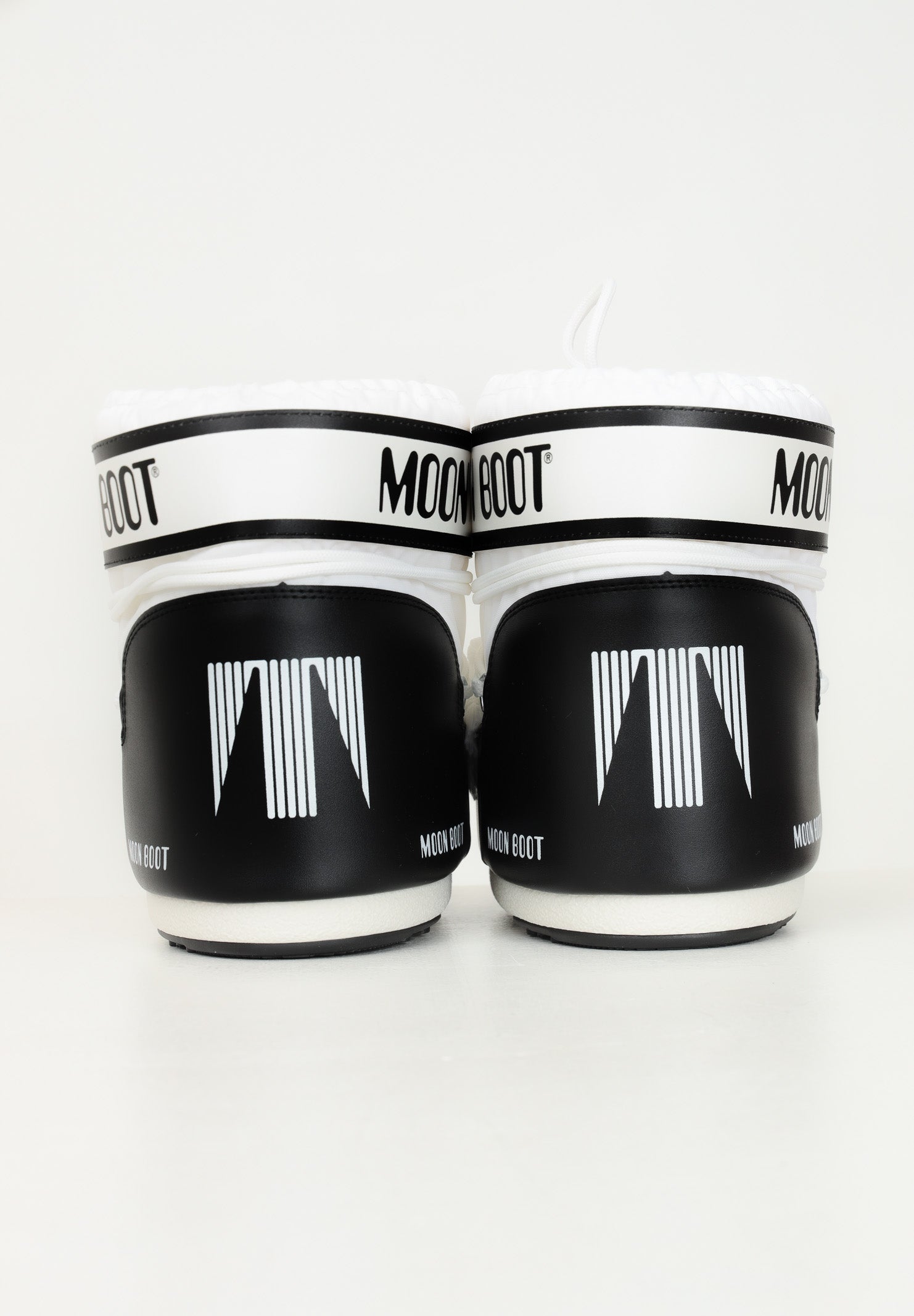 MOON BOOT Stivale da neve ICON LOW bianco e nero per uomo e donna 80D1409340 A001 MOON BOOT