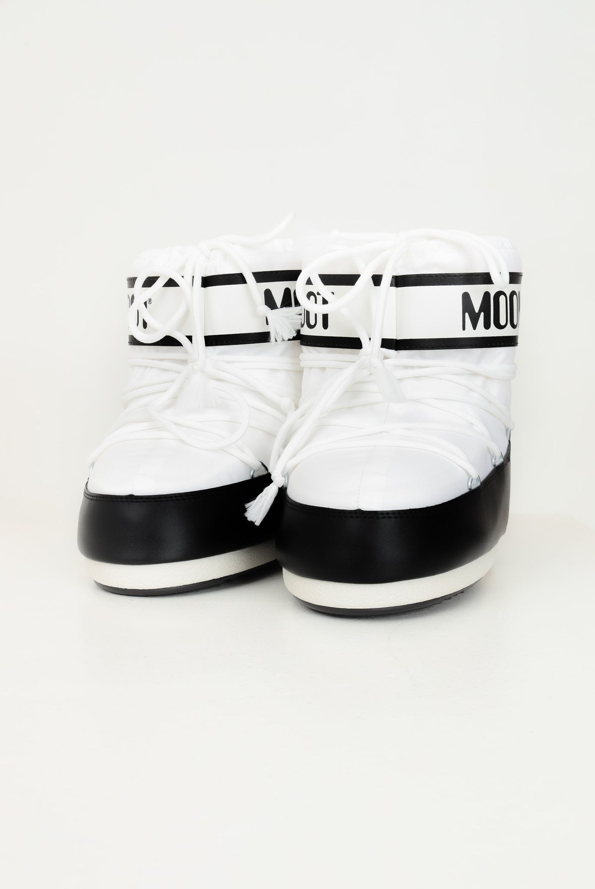 MOON BOOT Stivale da neve ICON LOW bianco e nero per uomo e donna 80D1409340 A001 MOON BOOT