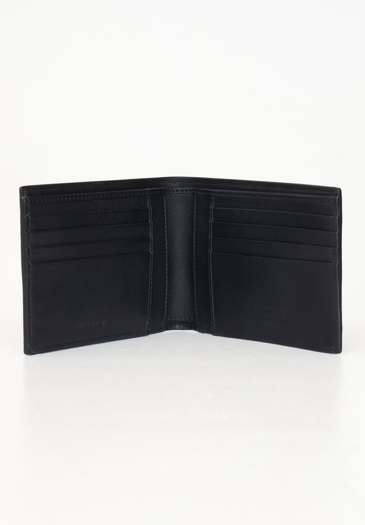 MOSCHINO Portafogli nero da uomo con logo 242Z281318001 3555 MOSCHINO