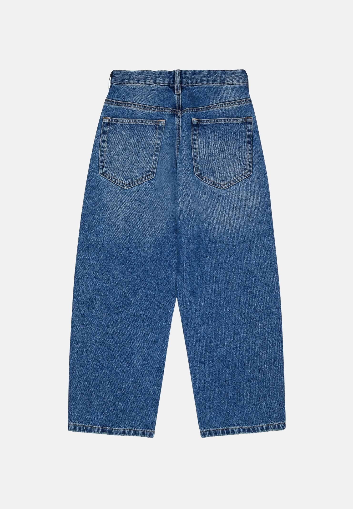 N°21 Jeans BOY'S FLARE blu-denim per donna, ragazzi e bambini con logo label frontale e gamba flare.<BR/> N210FBN0534 0N01 N21