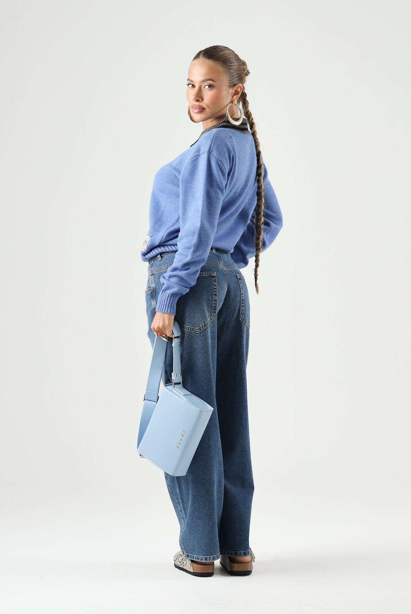 N°21 Jeans BOY'S FLARE blu-denim per donna, ragazzi e bambini con logo label frontale e gamba flare.<BR/> N210FBN0534 0N01 N21