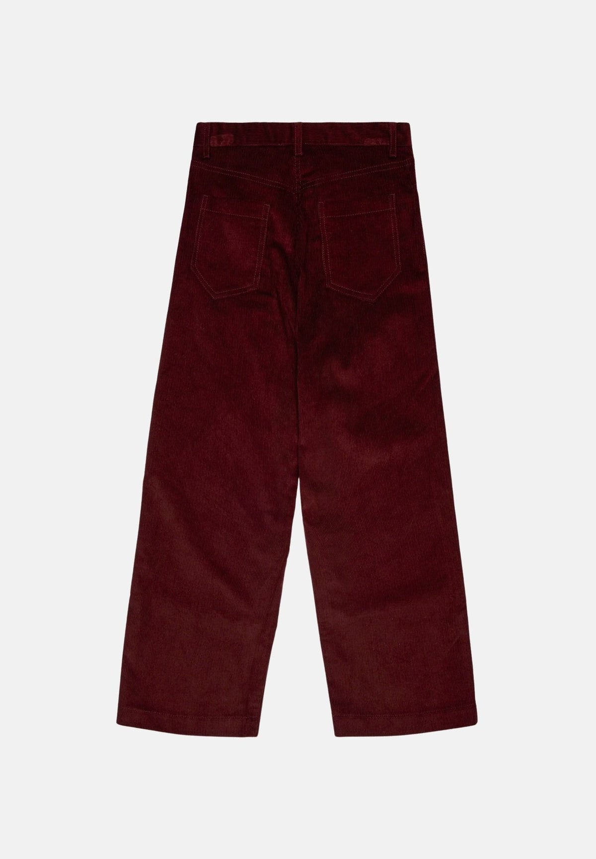 N°21 Pantaloni CORDUROY Borgogna-bordeaux, per donna, ragazzi e bambini con logo patch frontale e gamba dritta. N210FUN0517 0N413 N21