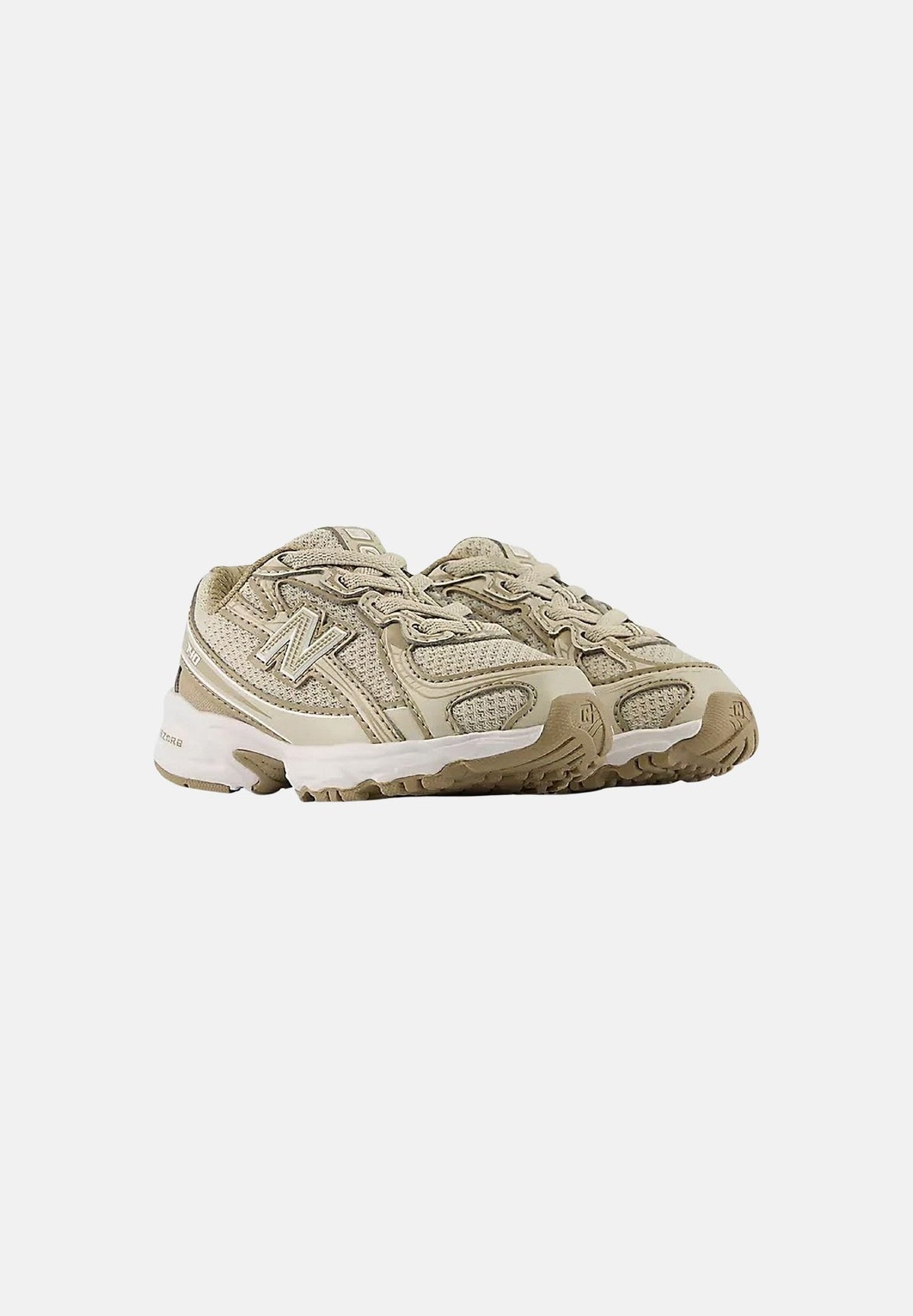 NEW BALANCE Sneakers 740 BUNGEE LACE beige e tortora da neonato I7405MC . NEW BALANCE