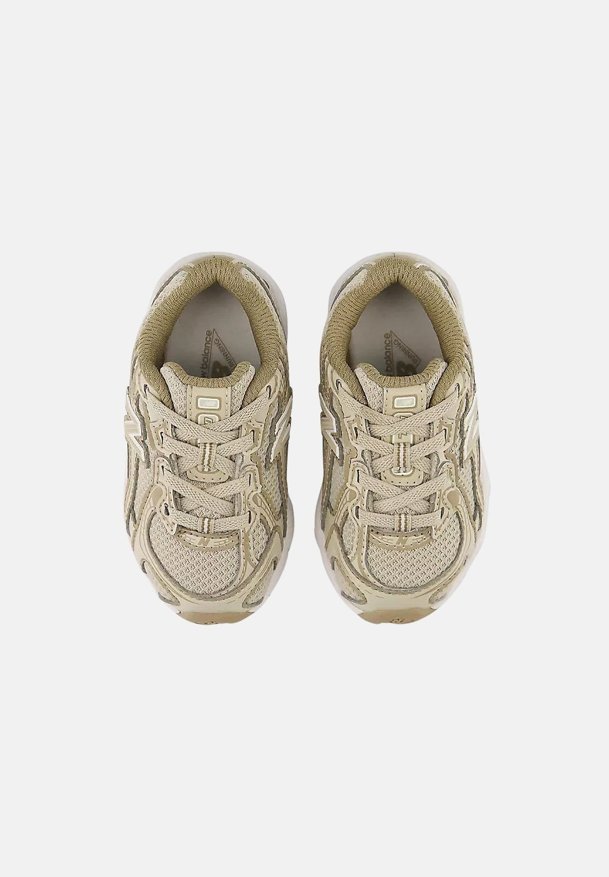 NEW BALANCE Sneakers 740 BUNGEE LACE beige e tortora da neonato I7405MC . NEW BALANCE