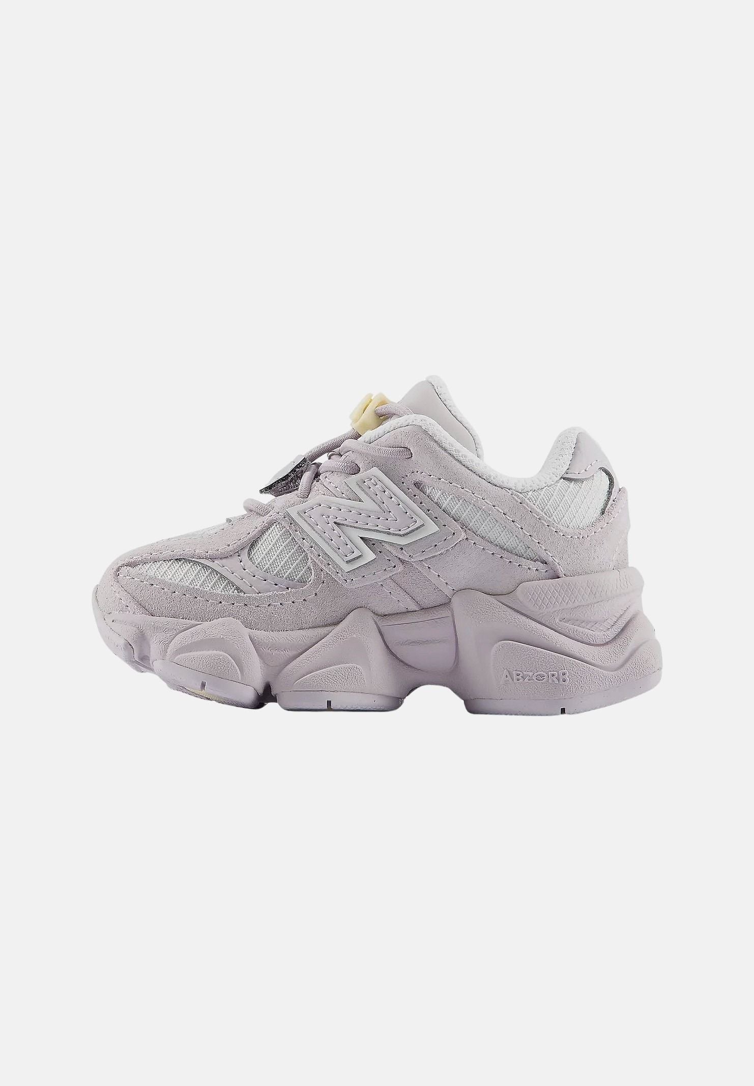 NEW BALANCE Sneakers 9060 BUNGEE Horizon Grey with Calcium, grigio chiaro e lilla, neonato. I90609WO . NEW BALANCE