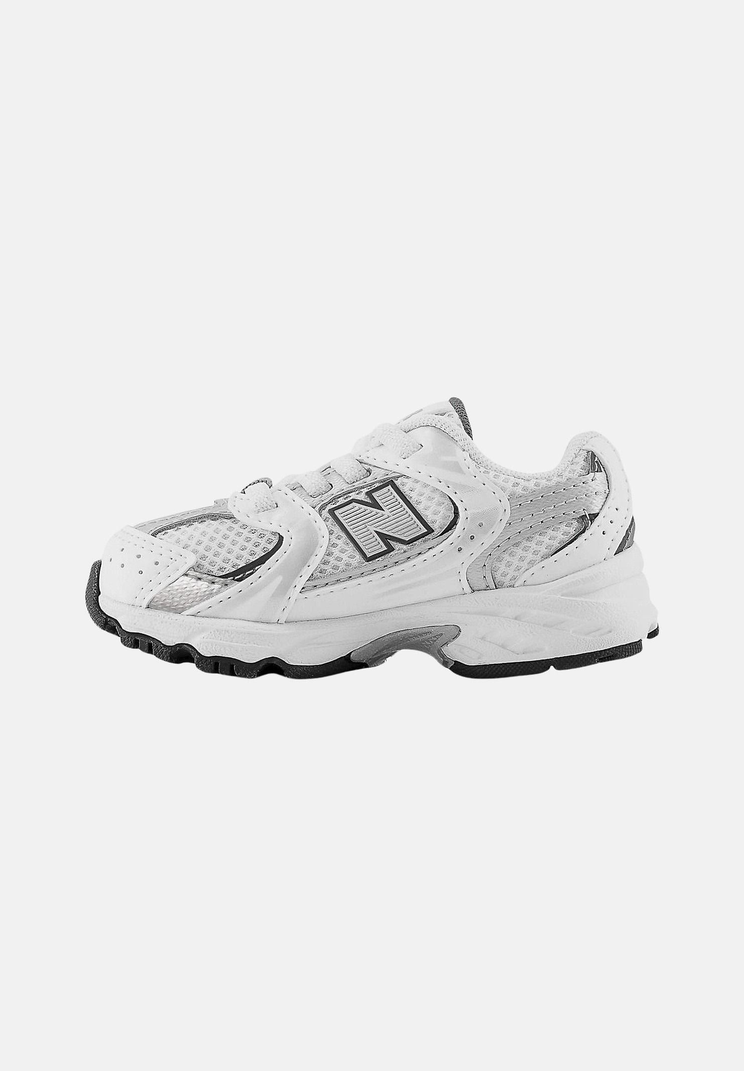 NEW BALANCE Sneakers 530 bianche e argento da neonato IZ530SB1 . NEW BALANCE