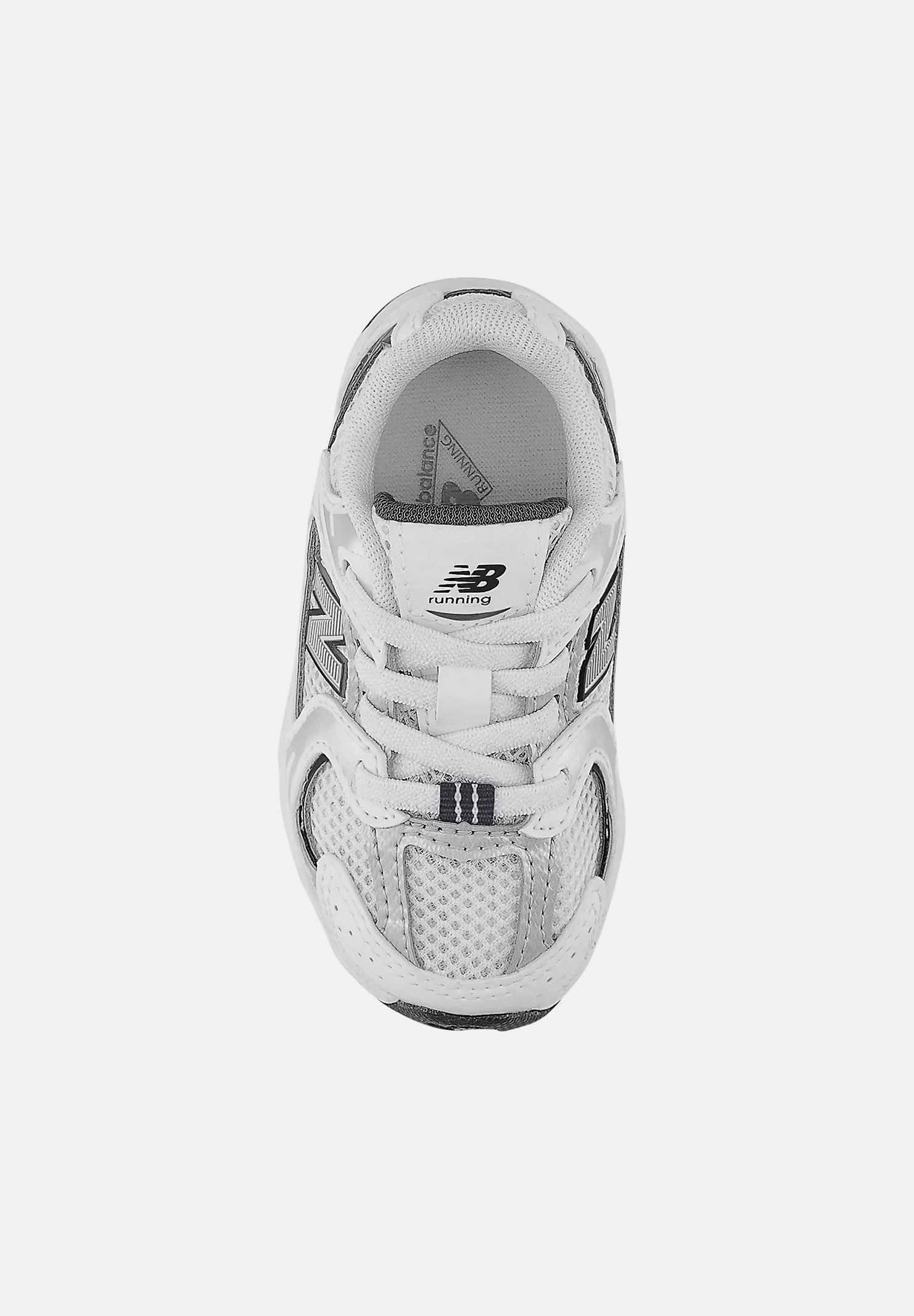 NEW BALANCE Sneakers 530 bianche e argento da neonato IZ530SB1 . NEW BALANCE