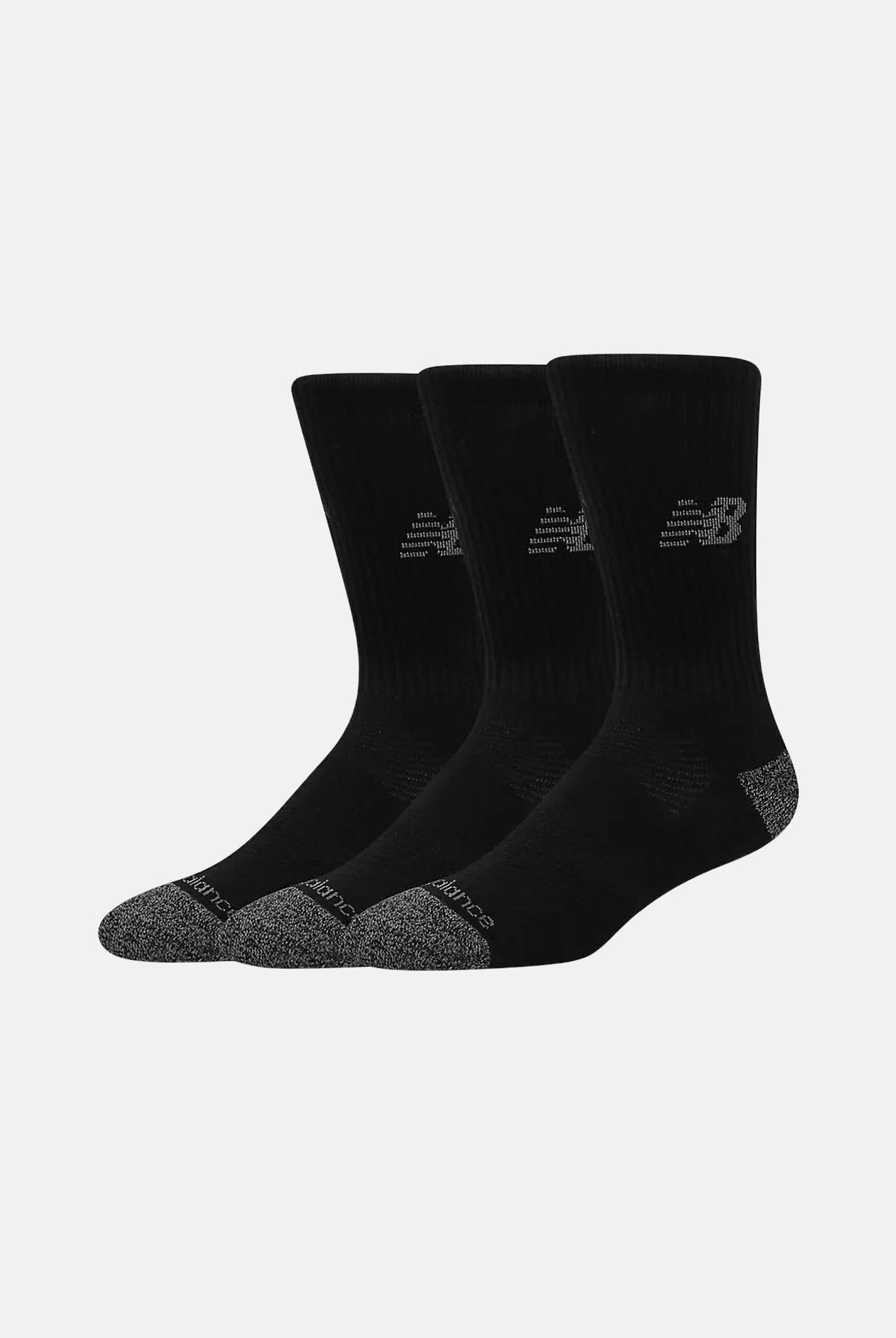 NEW BALANCE Calzini 3 PACK neri per uomo e donna con logo iconico<BR/> LAS35203BK . NEW BALANCE