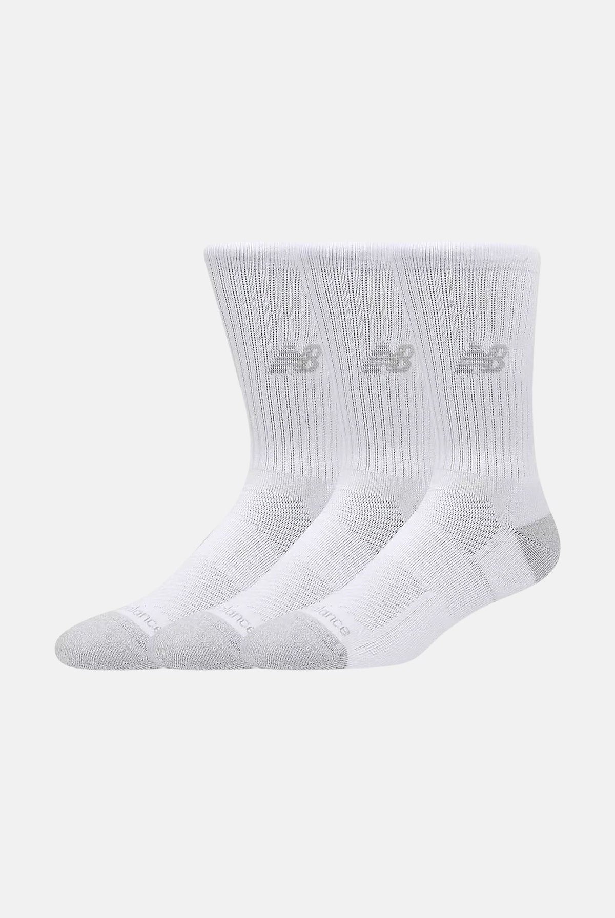 NEW BALANCE Calzini ACTIVE CREW SOCKS 3 PACK bianchi per uomo e donna LAS35203WT . NEW BALANCE