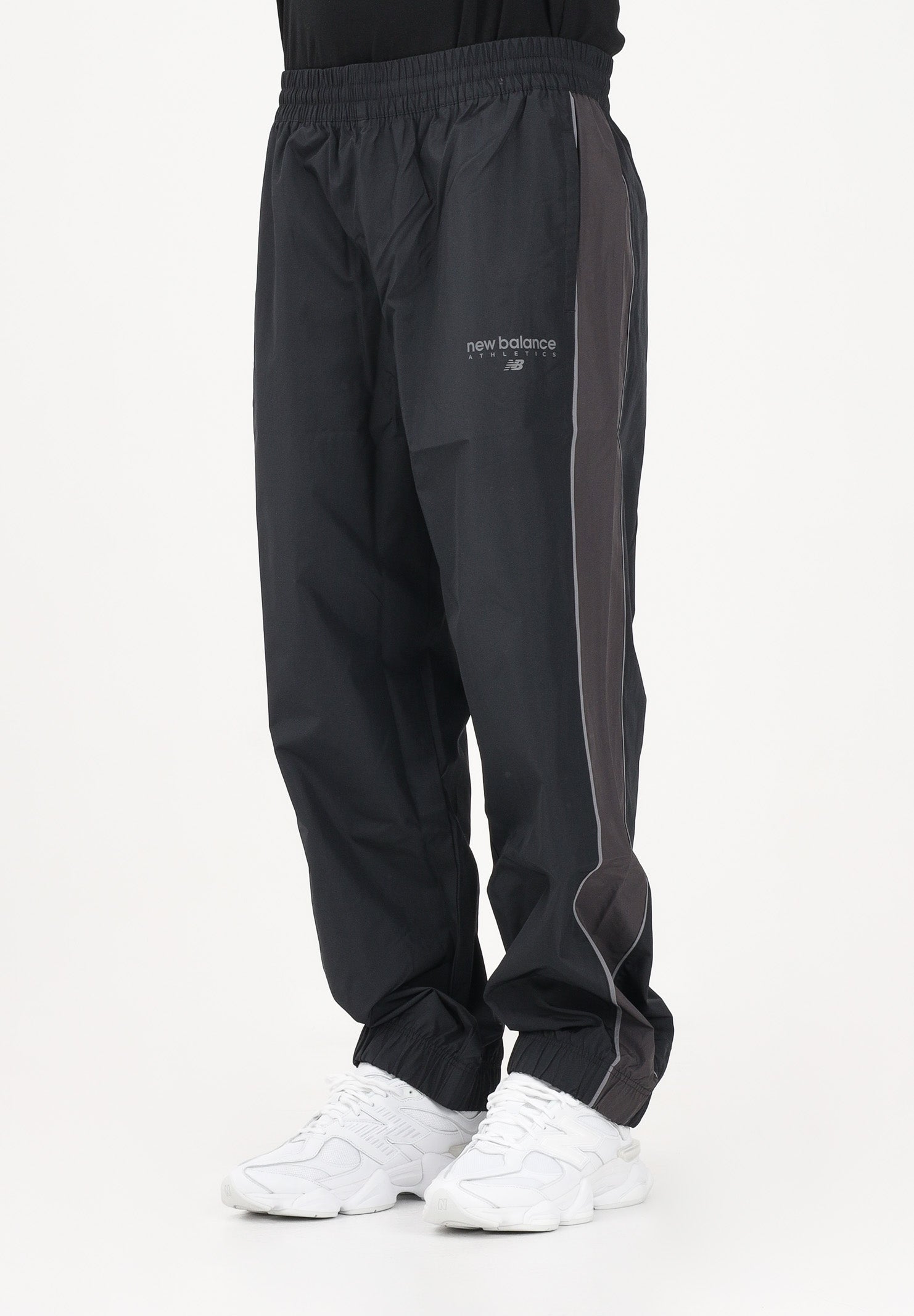 NEW BALANCE Pantalone sportivo Trackside nero da uomo MB61X76DBK . NEW BALANCE