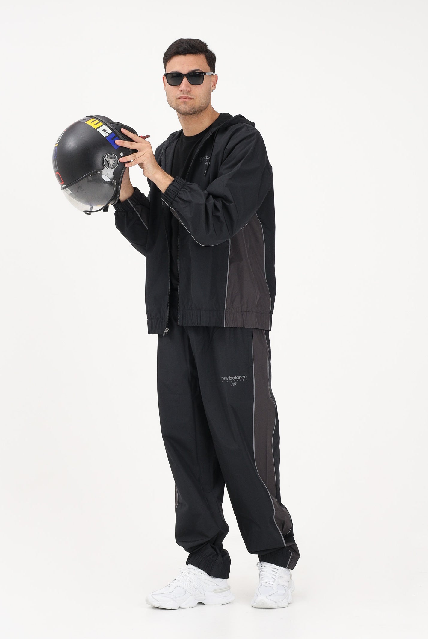 NEW BALANCE Pantalone sportivo Trackside nero da uomo MB61X76DBK . NEW BALANCE