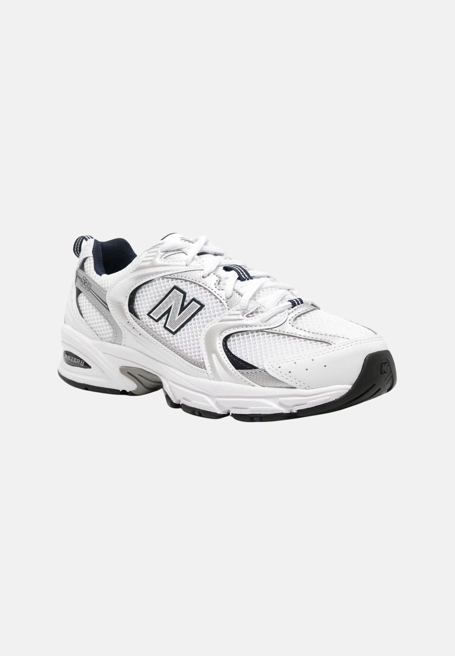 NEW BALANCE Sneakers 530 bianche da uomo e donna, con dettagli a contrasto. NBMR530SG . NEW BALANCE