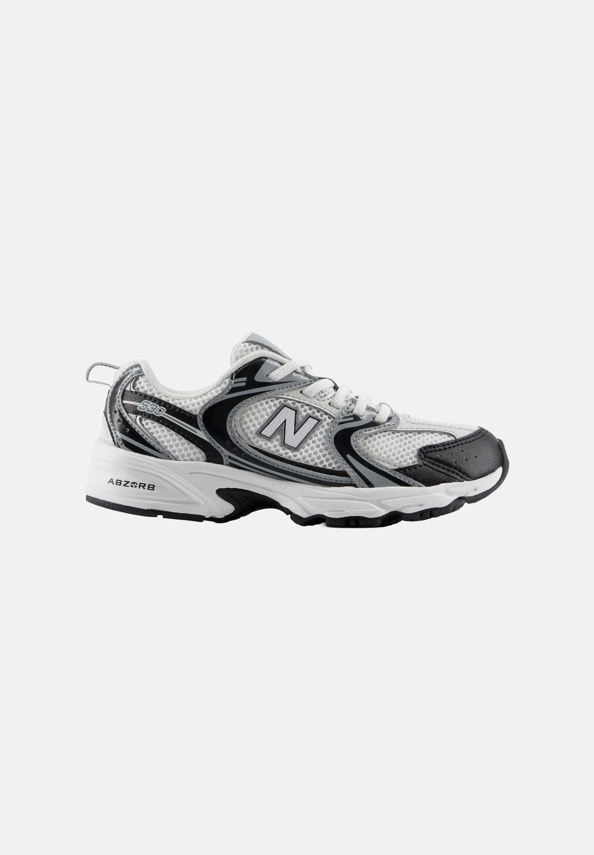 NEW BALANCE Sneakers 530 BUNGEE LACE nera e bianca per bambino e bambina P5304SO . NEW BALANCE