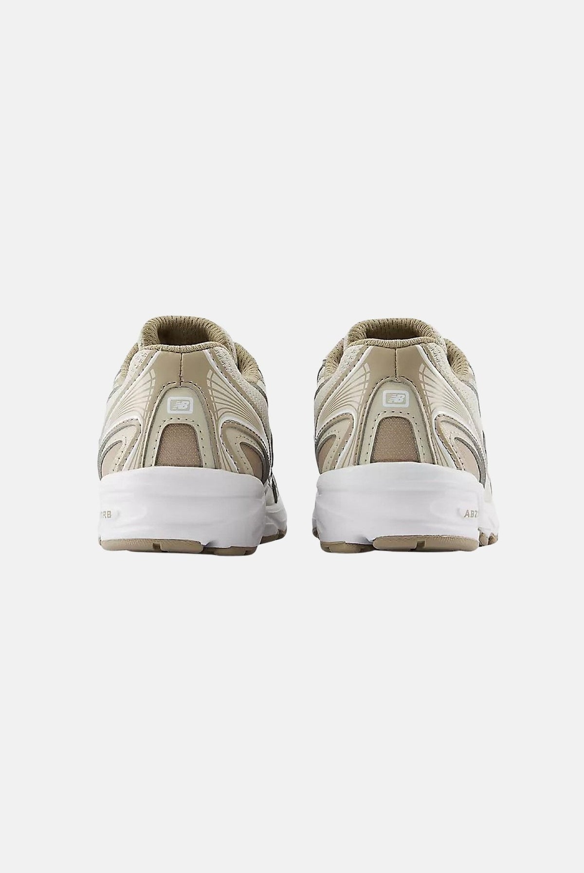 NEW BALANCE Sneakers 740 BUNGEE LACE beige e tortora, panna per bambino e bambina P7404DN . NEW BALANCE