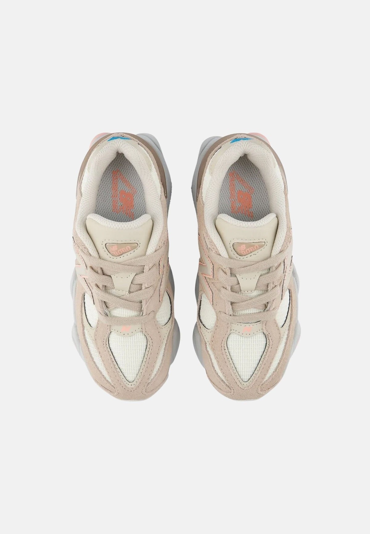 NEW BALANCE Sneakers 9060 LACE grigio e beige chiaro per bambino e bambina P90603IL . NEW BALANCE