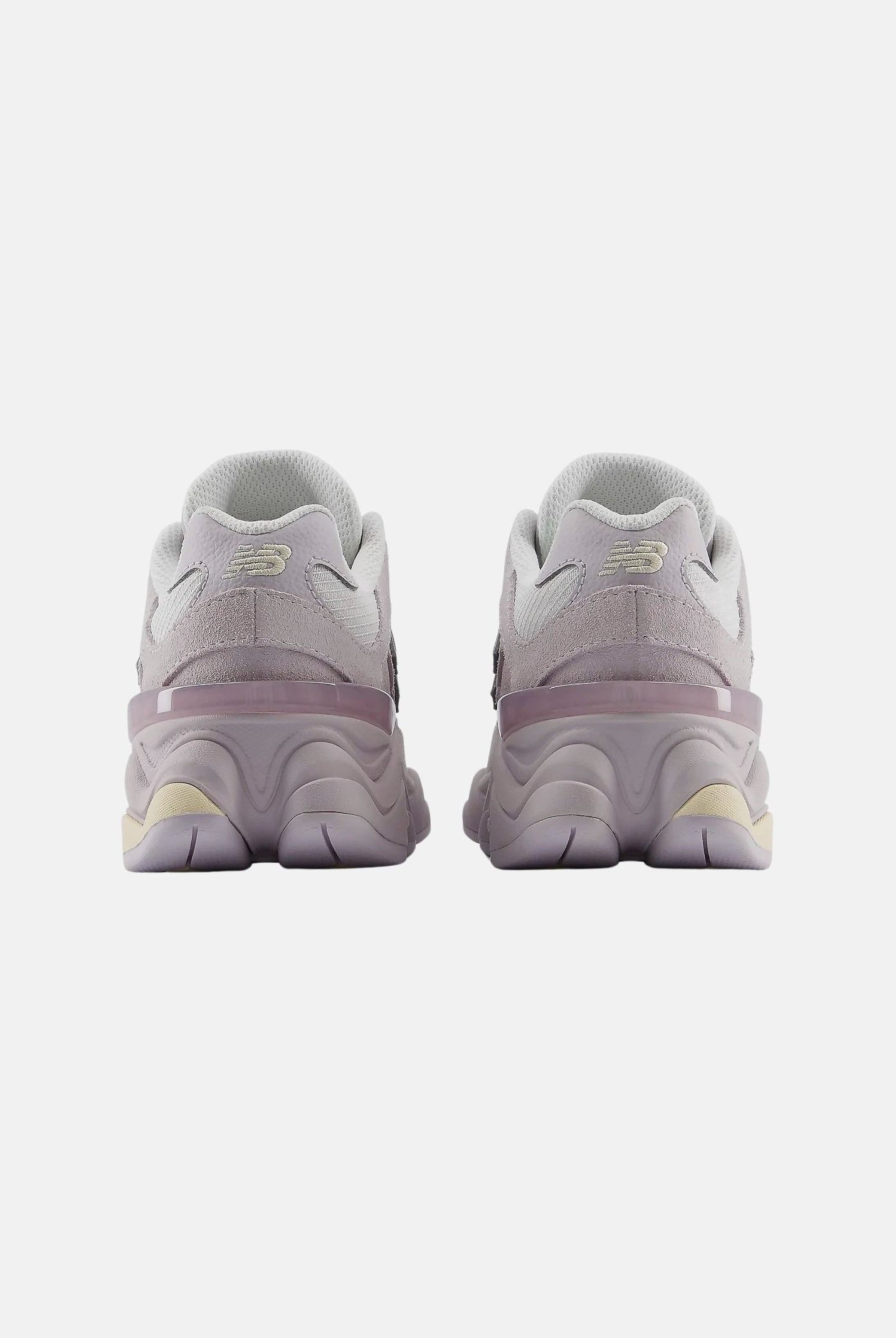 NEW BALANCE Sneakers 9060 LACE Horizon Grey with Calcium, grigio chiaro e lilla da bambina P90608D9 . NEW BALANCE