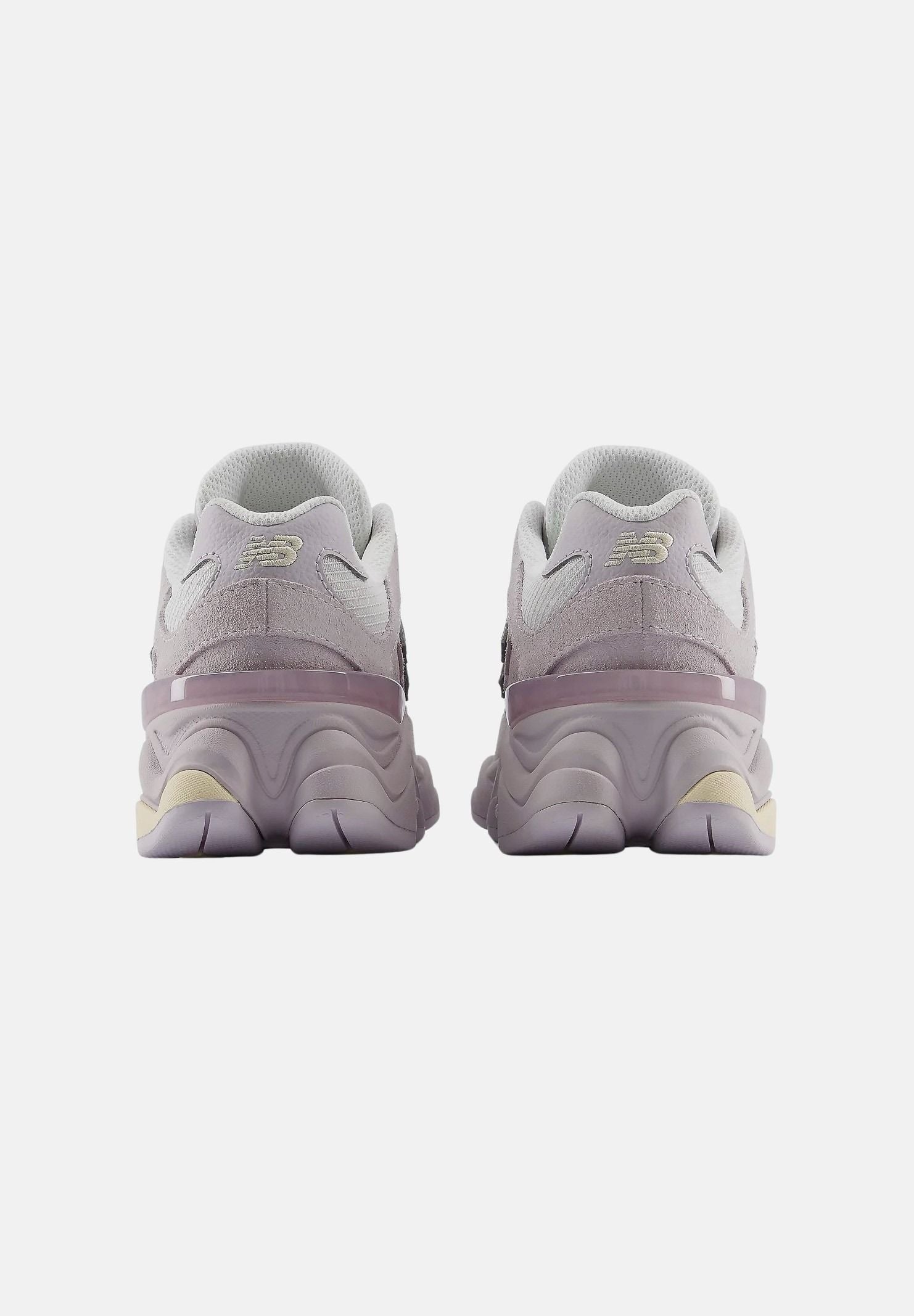 NEW BALANCE Sneakers 9060 LACE Horizon Grey with Calcium, grigio chiaro e lilla da bambina P90608D9 . NEW BALANCE