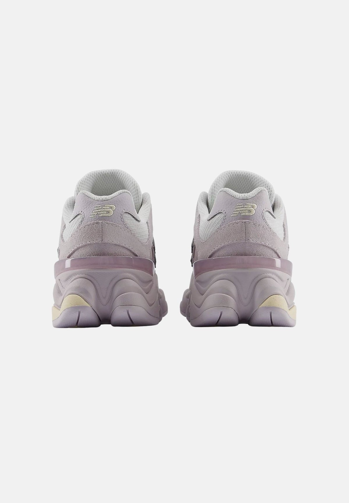 NEW BALANCE Sneakers 9060 LACE Horizon Grey with Calcium, grigio chiaro e lilla da bambina P90608D9 . NEW BALANCE