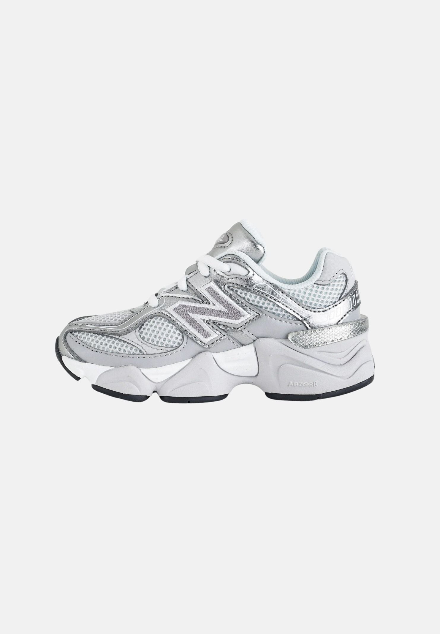 NEW BALANCE Sneakers 9060 Lace argento da bambino e bambina P90609XP . NEW BALANCE