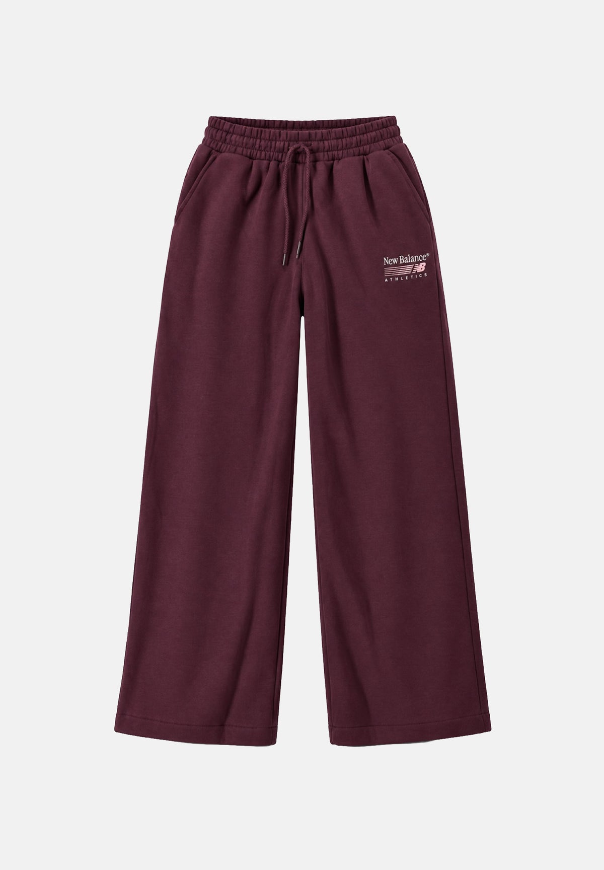 NEW BALANCE Pantaloni TRACKSIDE FLEECE PANT Cherry Leather bordeaux scuro da donna WB62983AYLR . NEW BALANCE