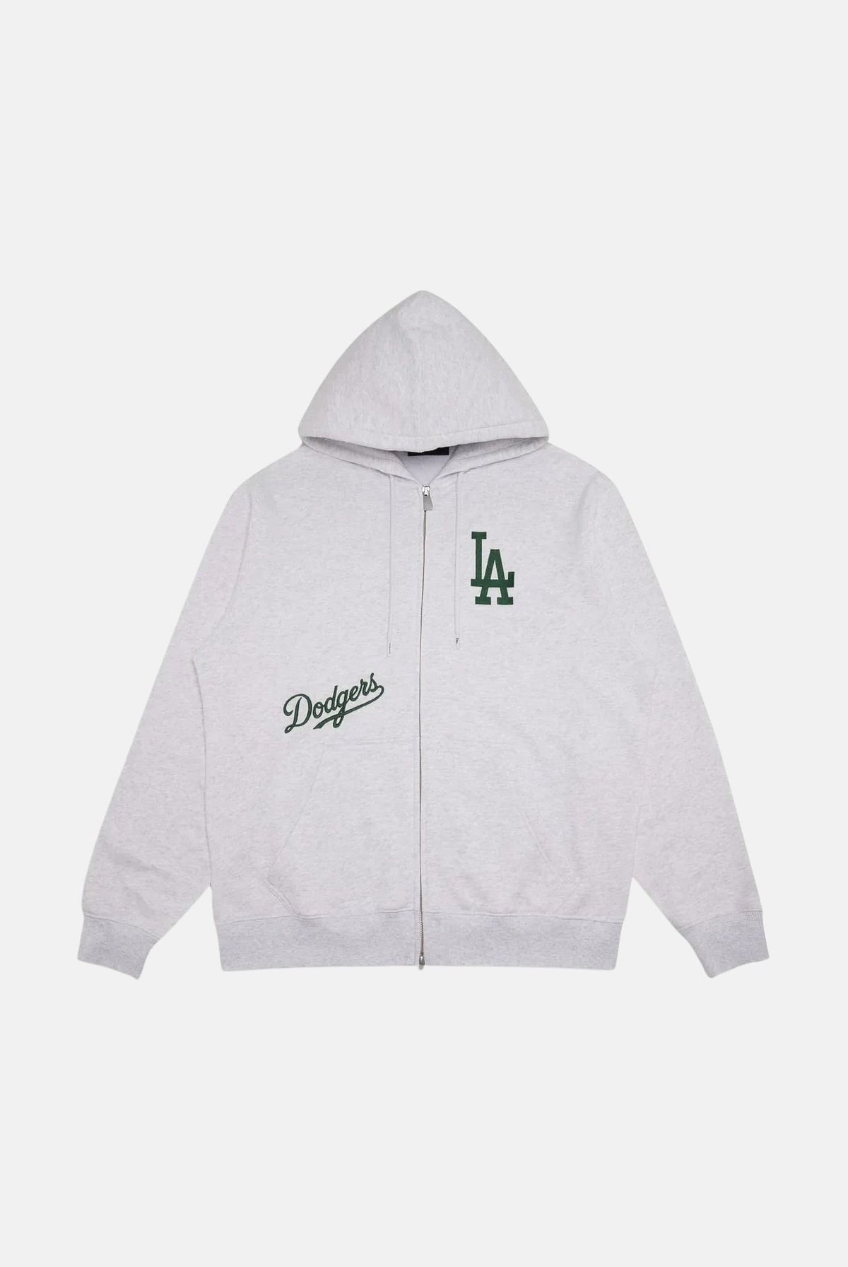 NEW ERA Felpa con cappuccio grigia per uomo e donna con logo LA Dodgers ricamato a contrasto. 14884646 . NEW ERA