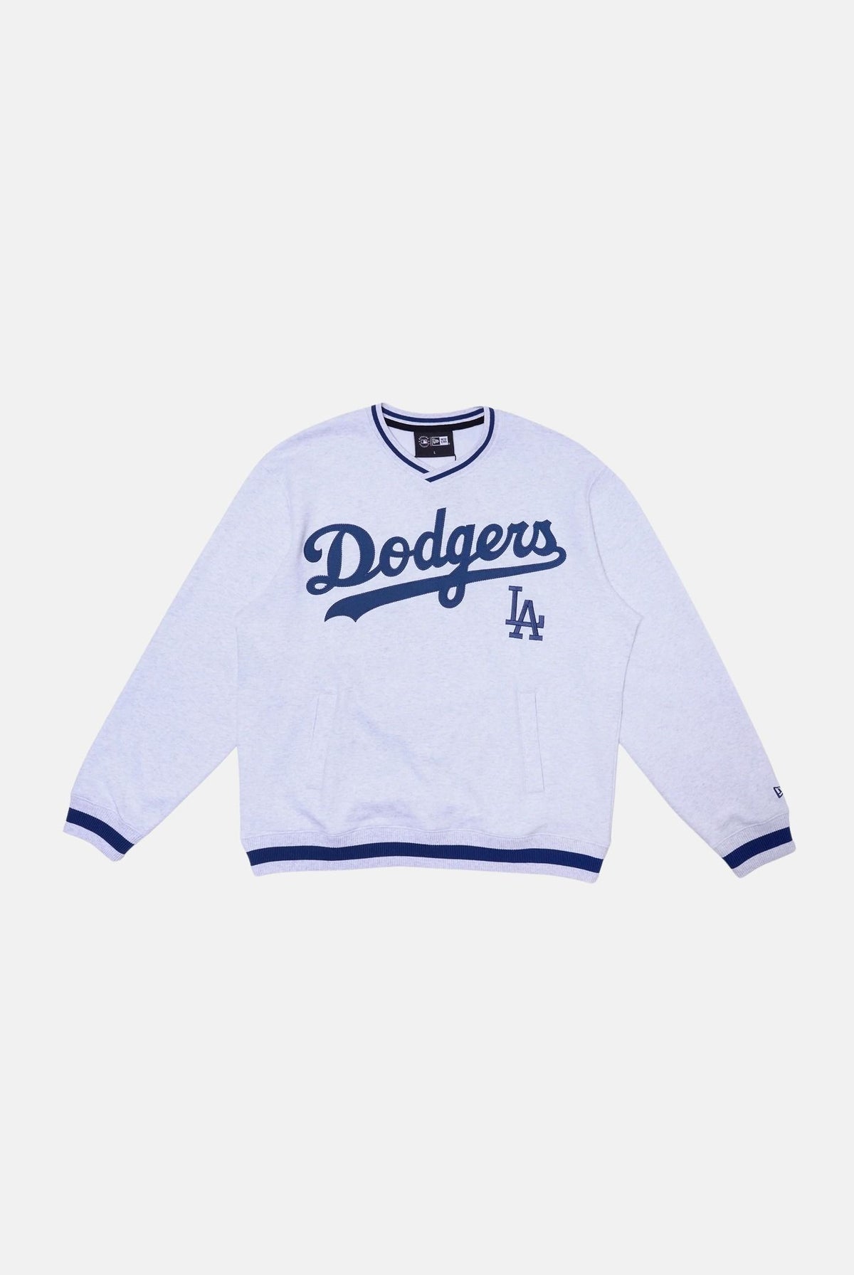 NEW ERA Felpa girocollo LOS ANGELES DODGERS grigia per uomo e donna 14959697 . NEW ERA