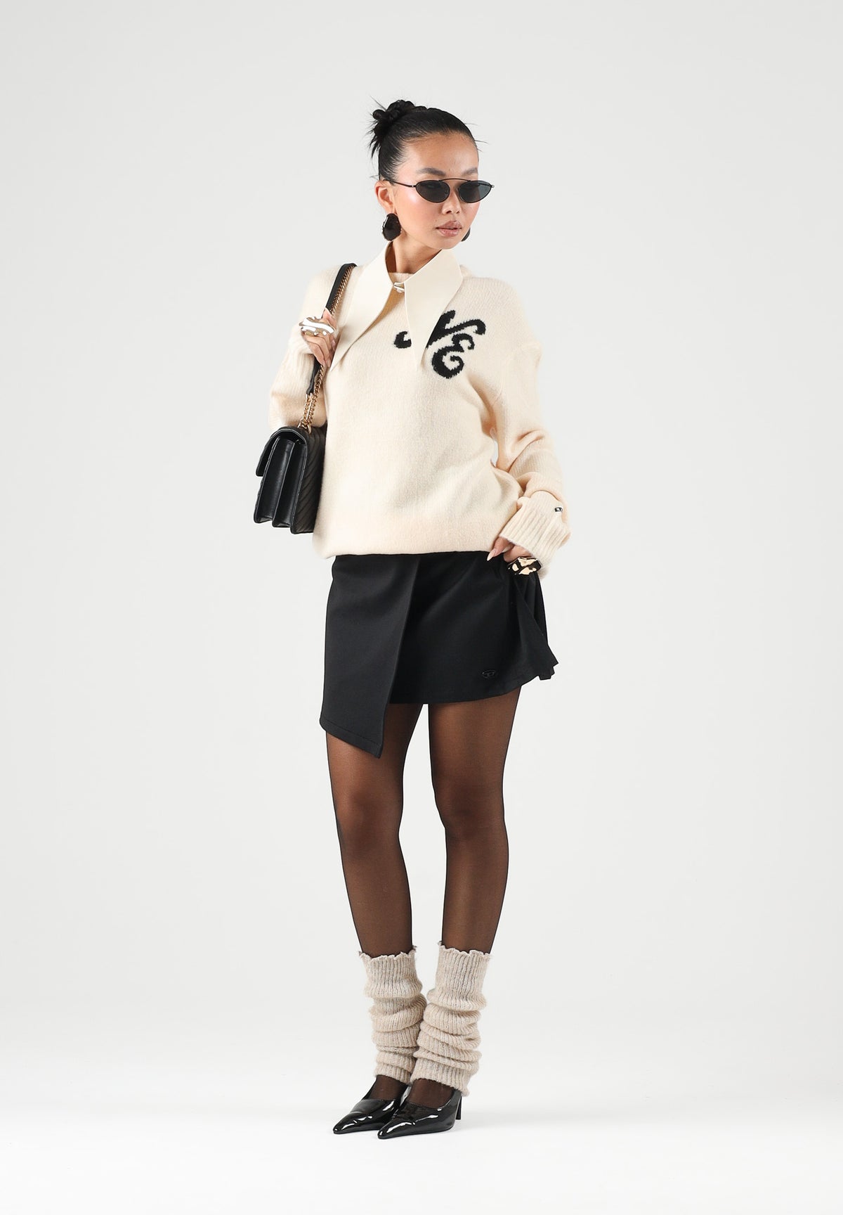 NEW ERA Maglione girocollo NEW ERA HERITAGE CONNECT KNIT SWEATER Cream panna chiaro per uomo e donna 60897453 . NEW ERA