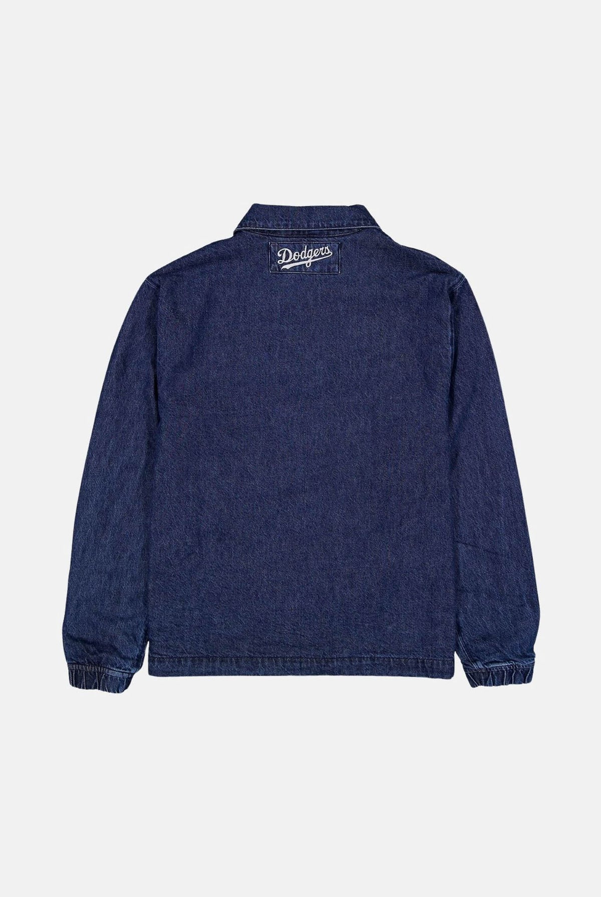 NEW ERA Giubbotto di jeans denim scuro per uomo e donna con logo iconico laterale 60897492 . NEW ERA