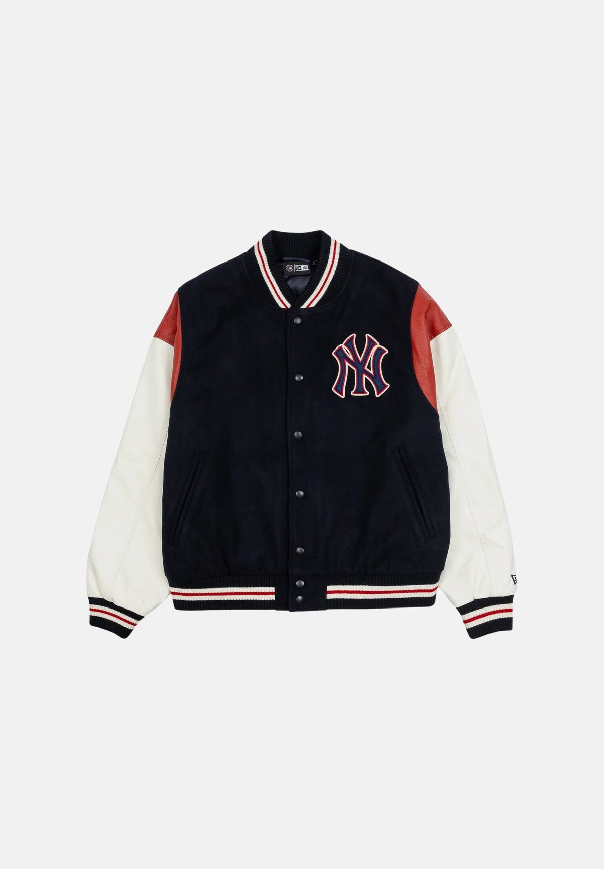 NEW ERA Bomber multicolor blu navy per uomo e donna con logo iconico laterale 60897510 . NEW ERA