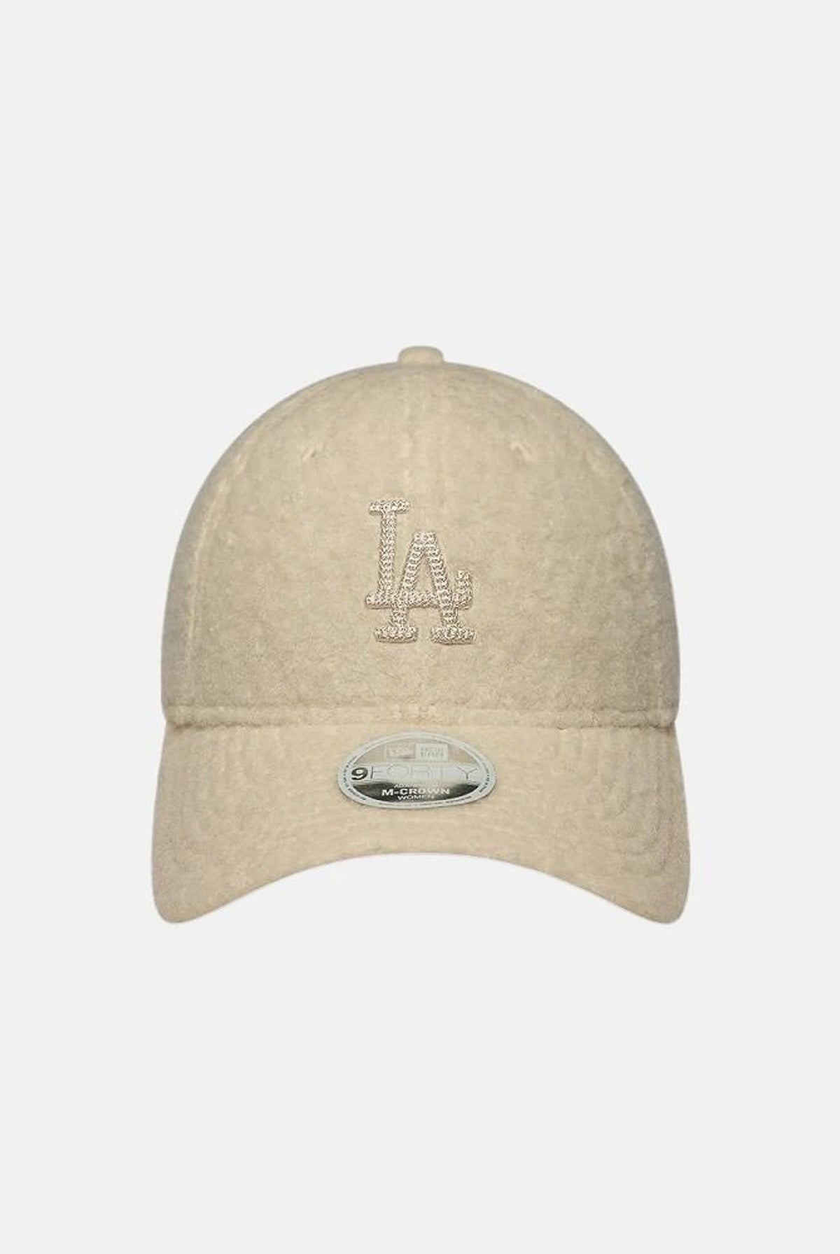 NEW ERA Cappello con visiera 9FORTY beige per donna con logo LA ricamato a contrasto. 60915791 . NEW ERA