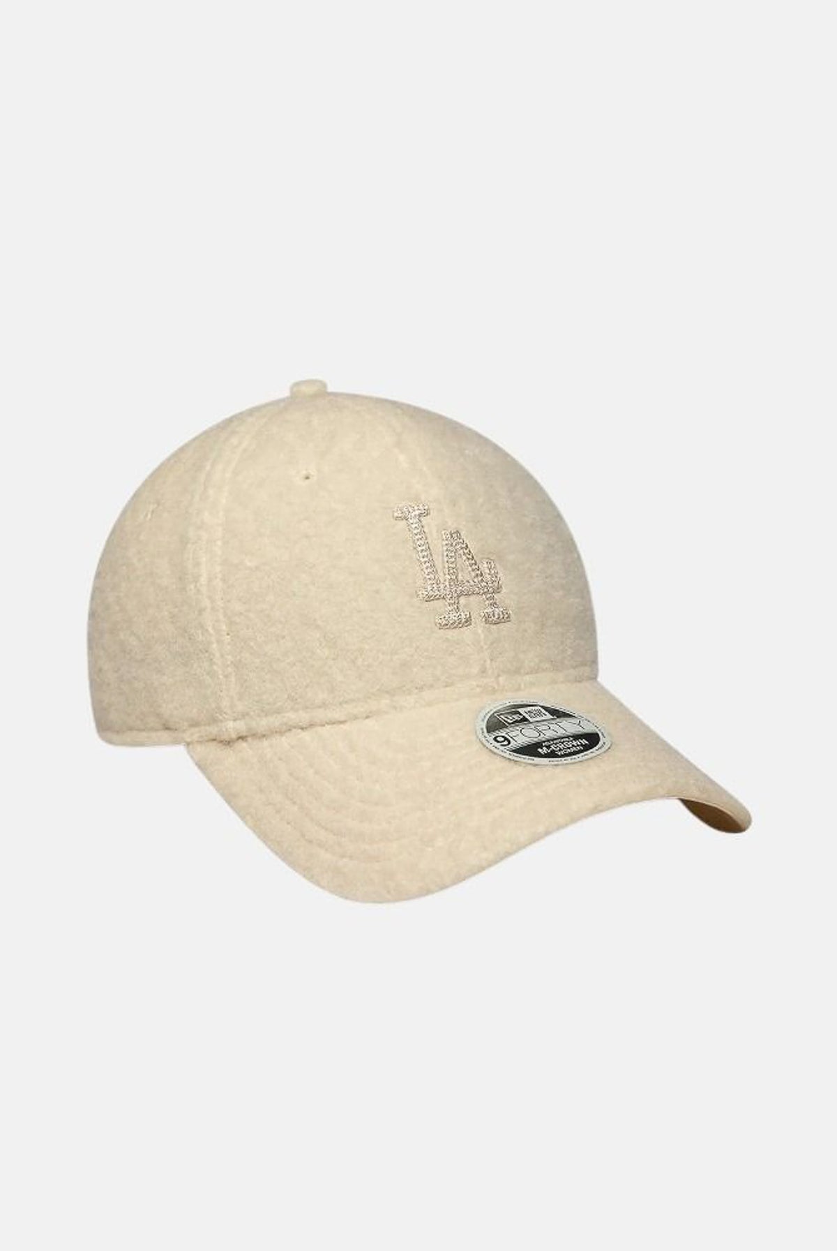 NEW ERA Cappello con visiera 9FORTY beige per donna con logo LA ricamato a contrasto. 60915791 . NEW ERA